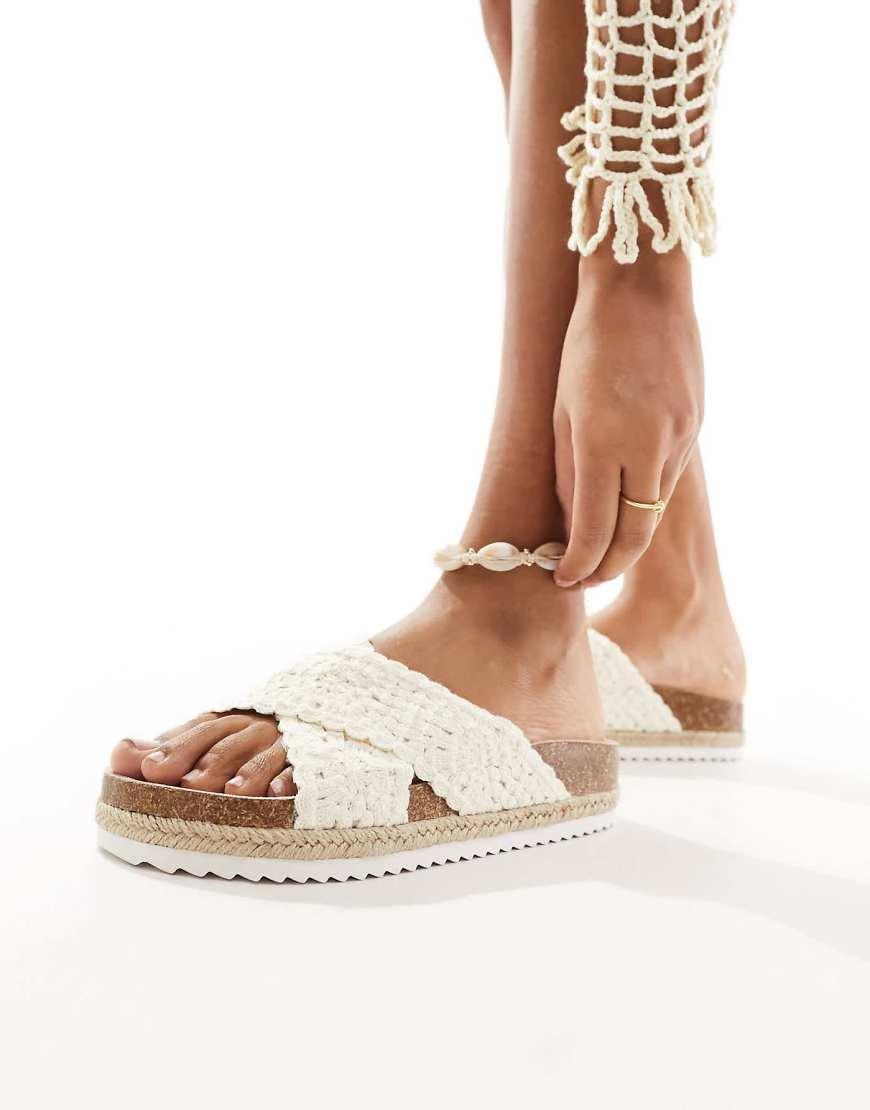 Sandalias Blancas Alpargatas Wide Fit Sandalias Blancas Sin