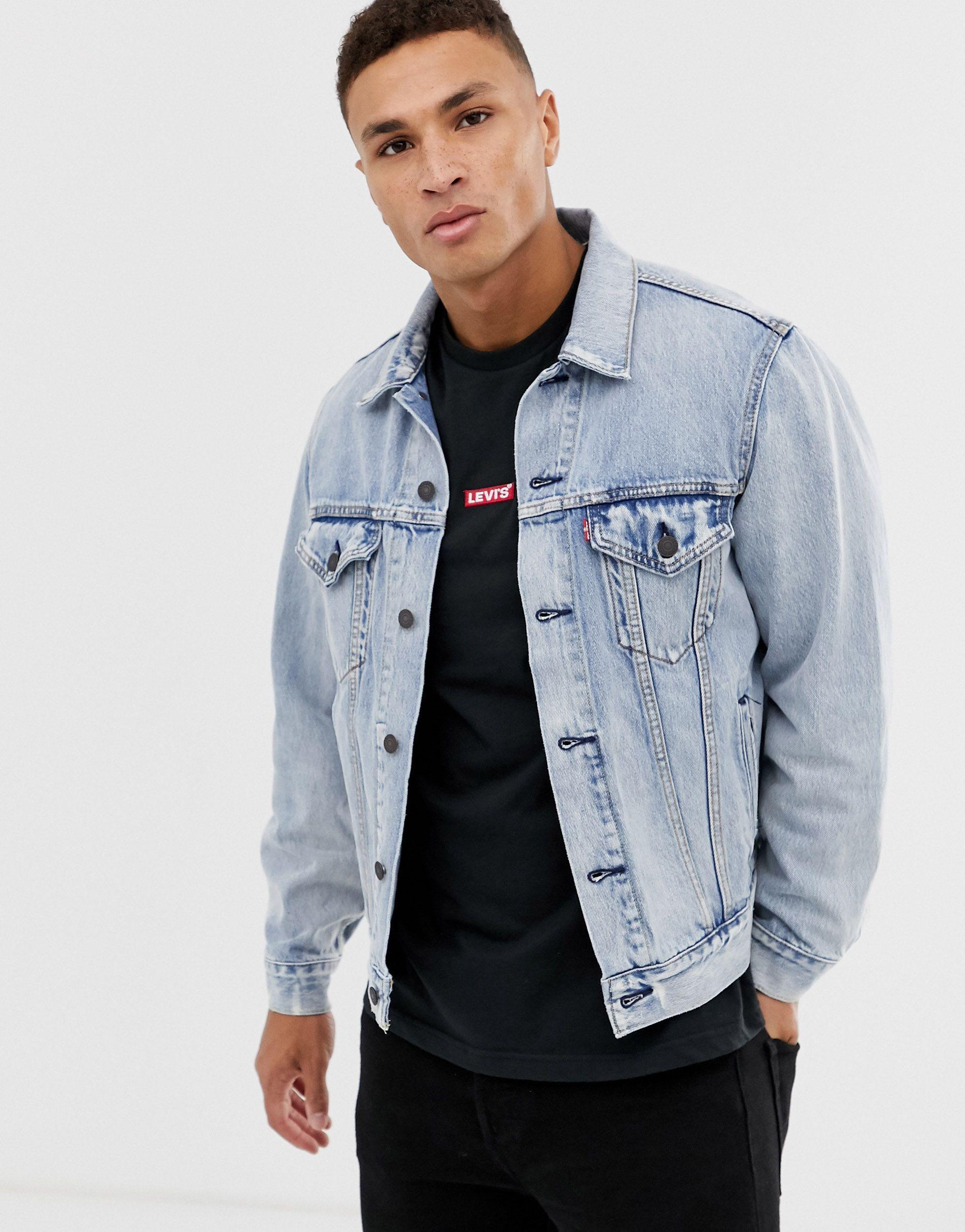veste en jean levis oversize