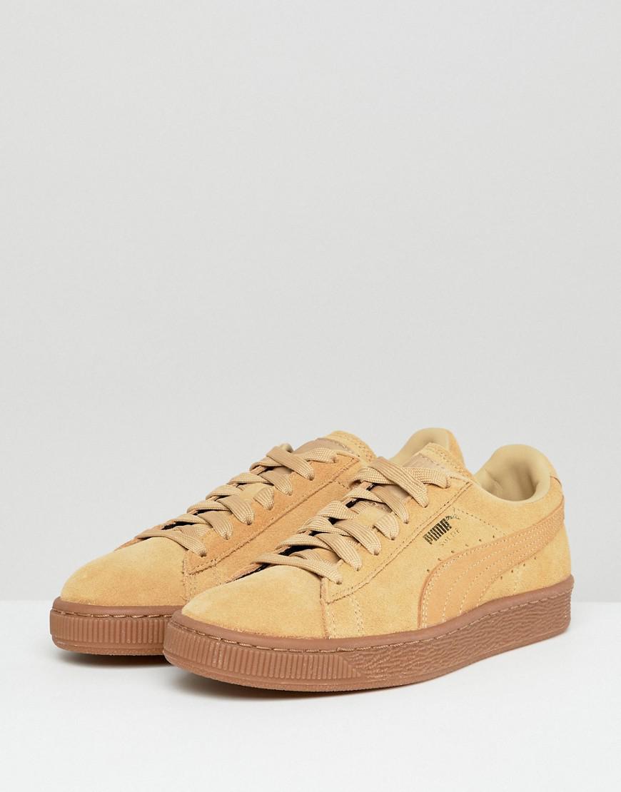 puma suede classic mustard