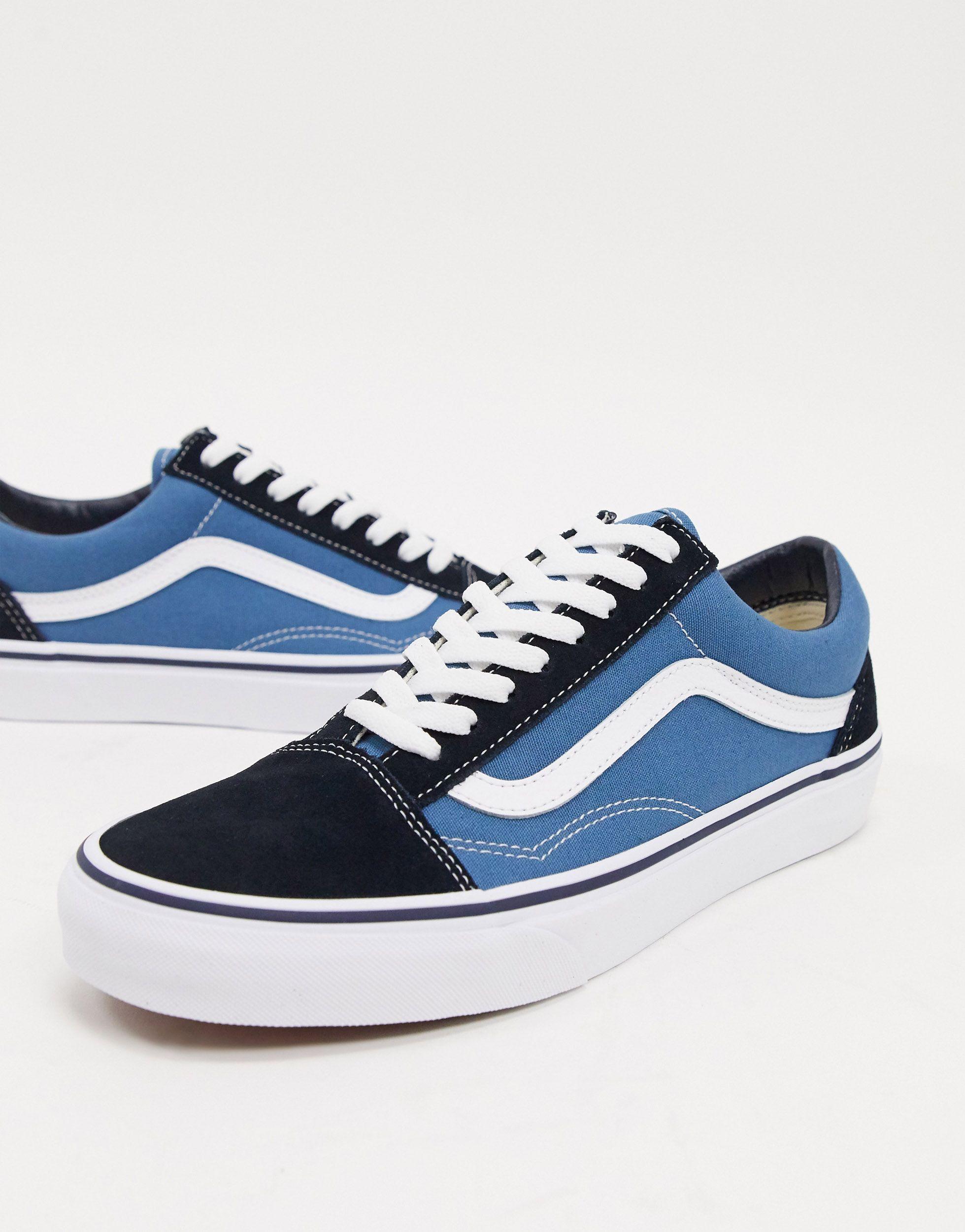blue vans low top