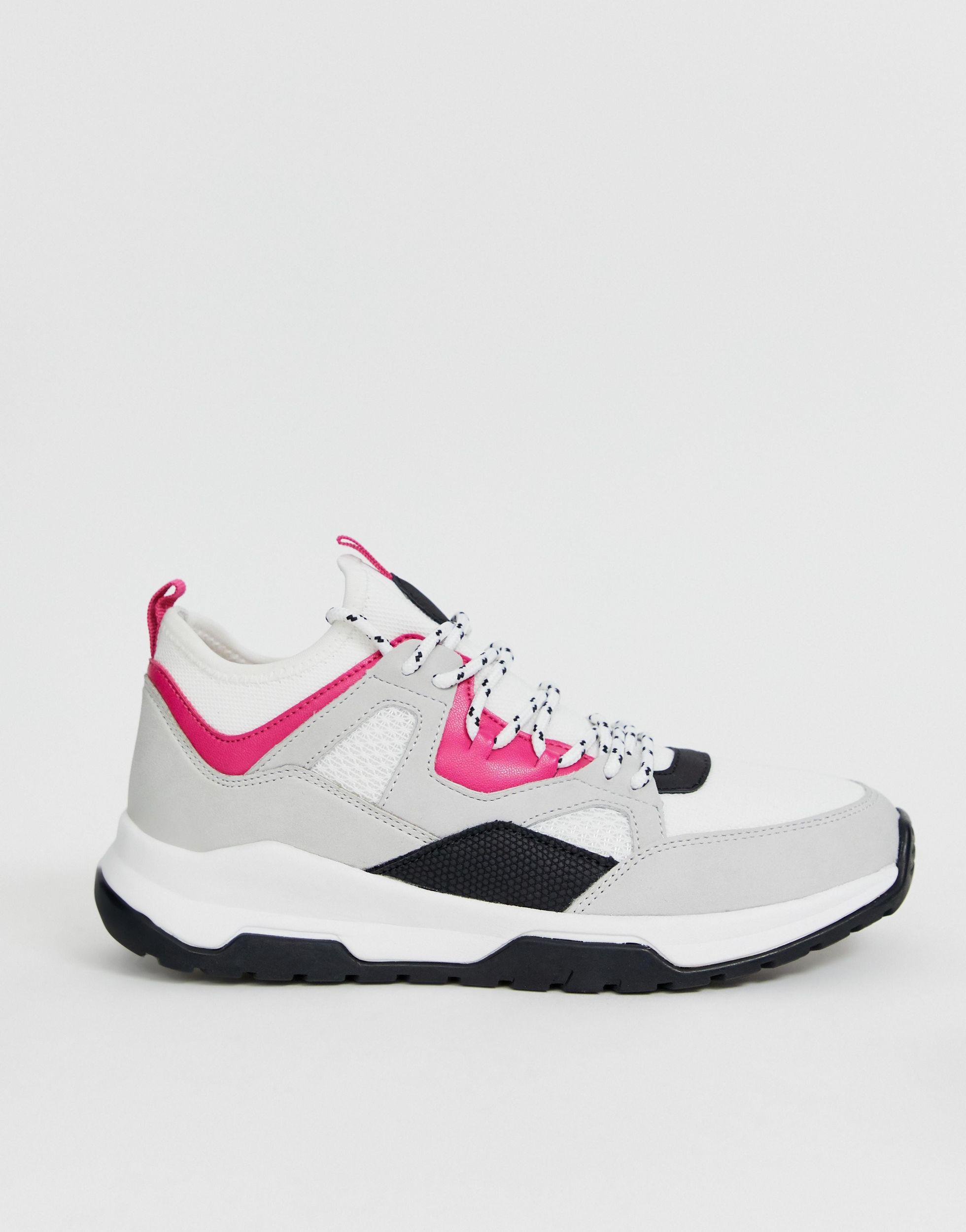 Bershka Colour Block Trainers Lyst UK