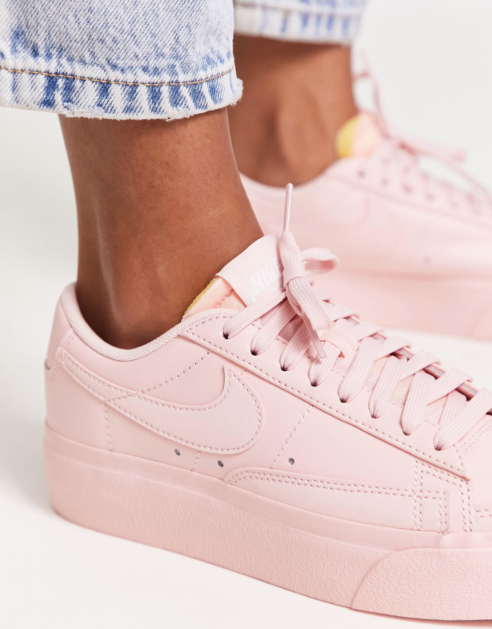 Nike Blazer Low Platform Sneakers in Pink | Lyst