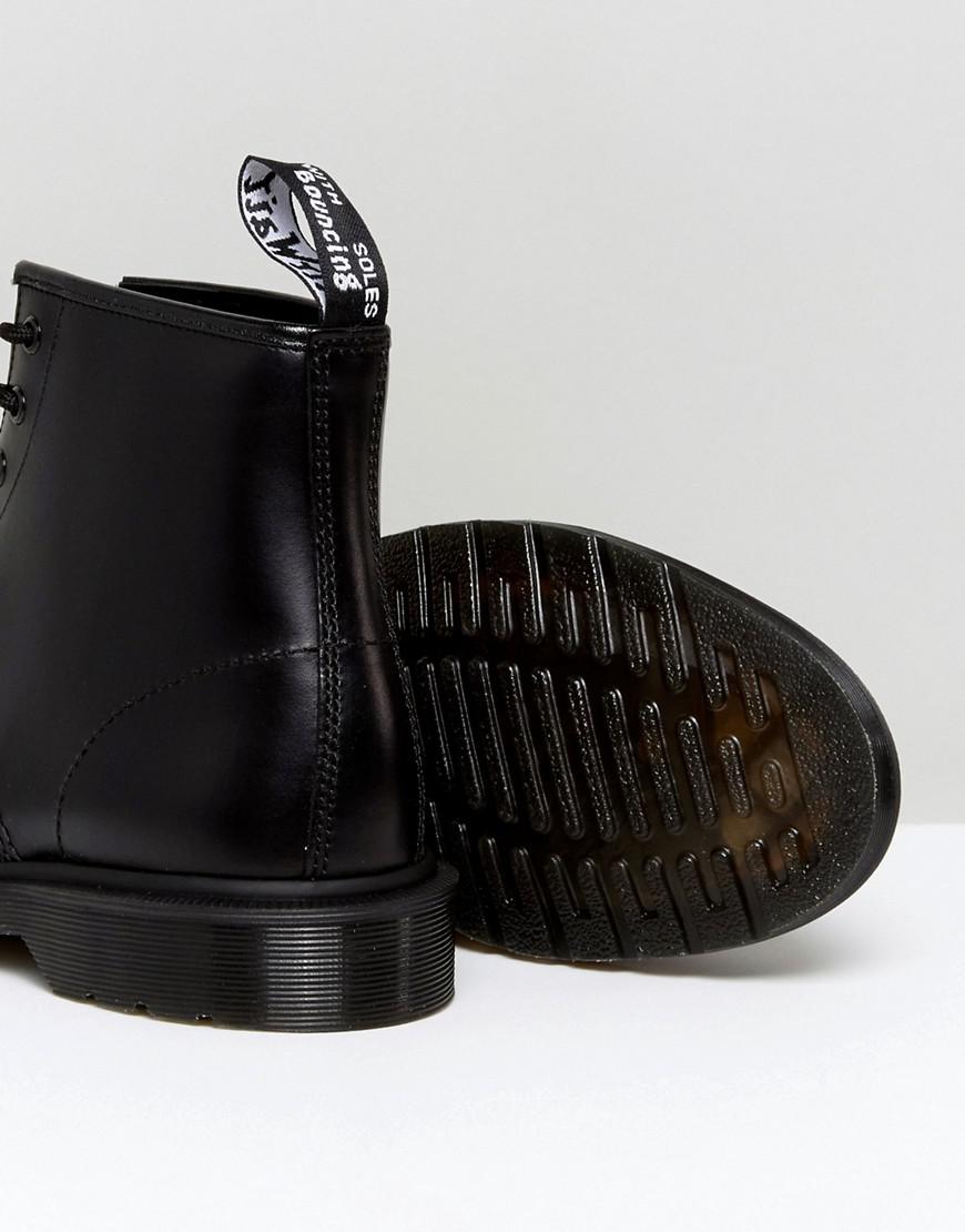 Dr. Martens Leather 101 Br 6-eye Triple Black Boots for Men | Lyst