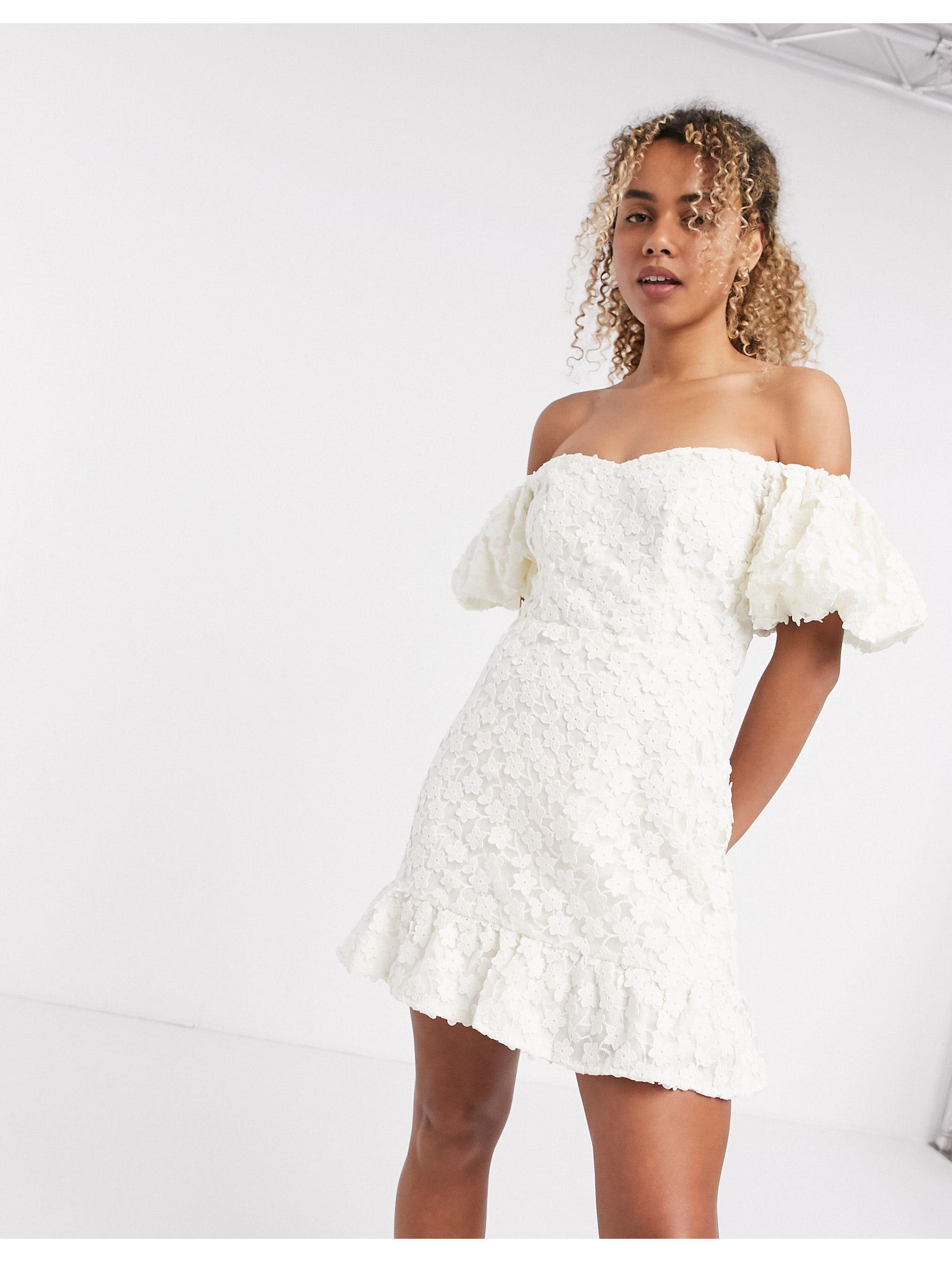balloon sleeve mini dress