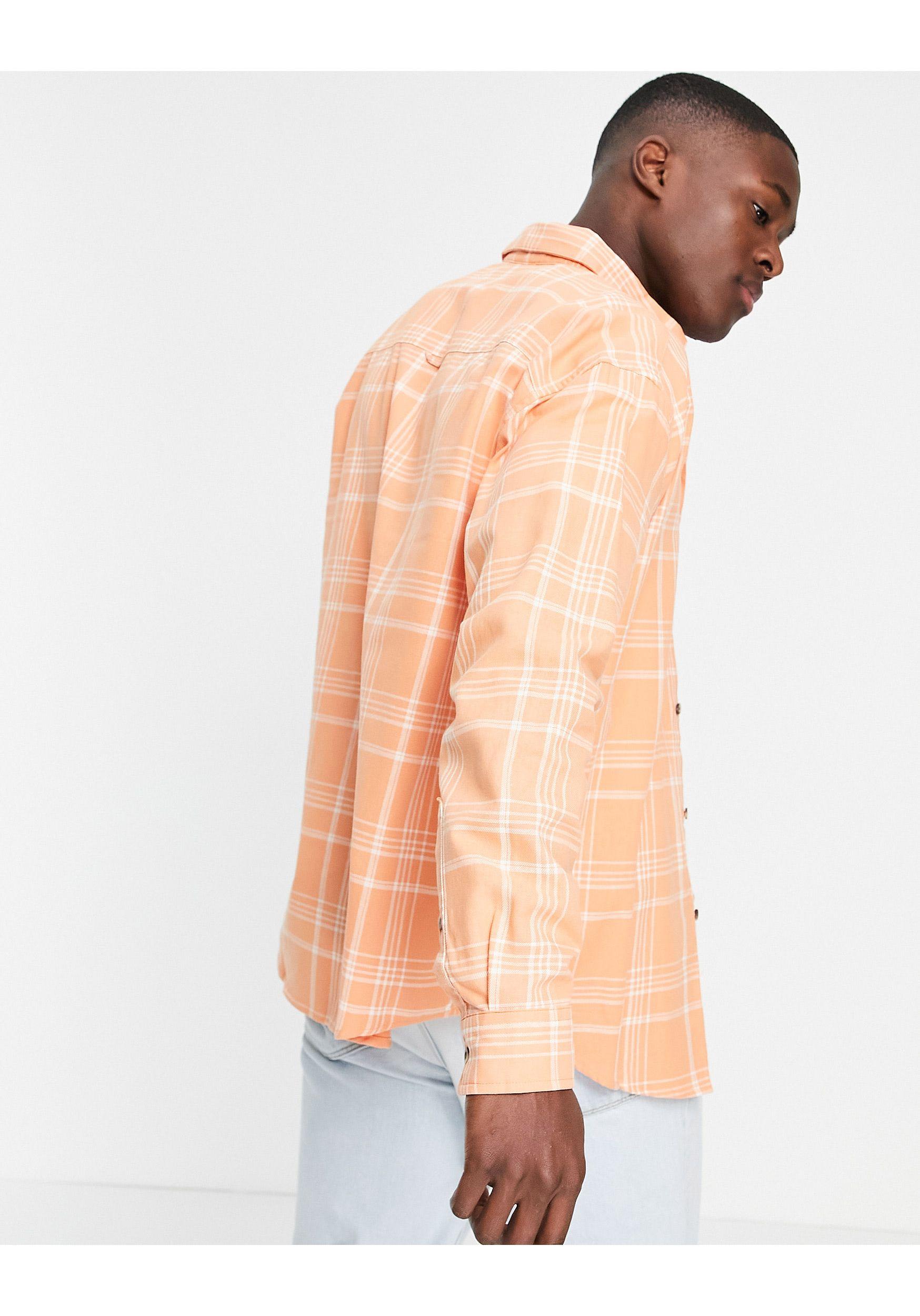 ASOS Cotton 90s Oversized Check Shirt 