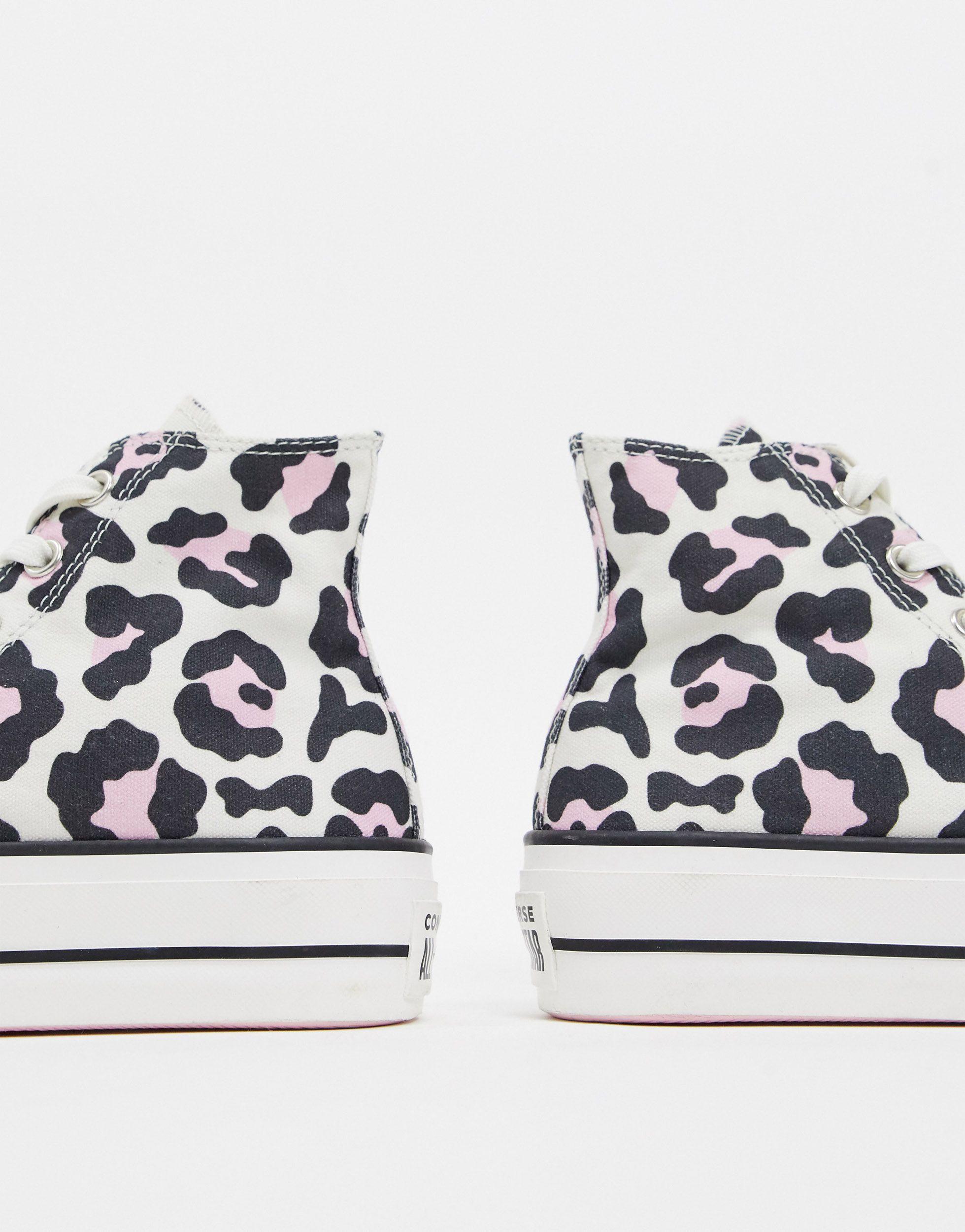 pink leopard print converse