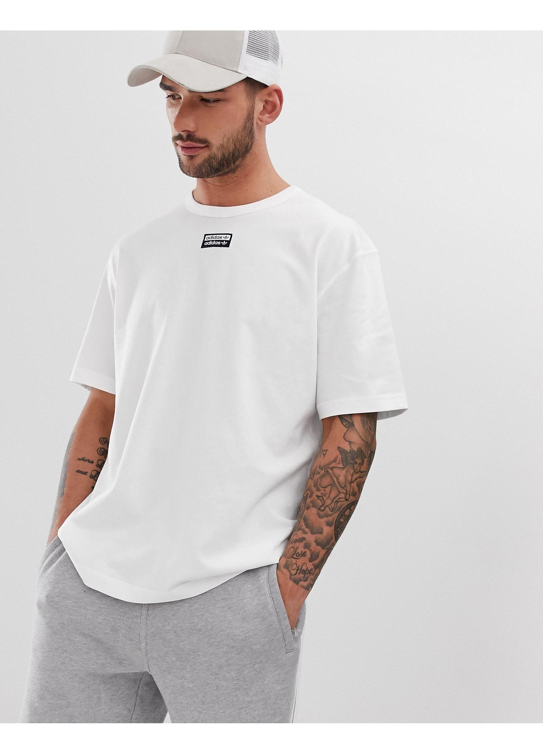 adidas Originals Cotton Vocal T-shirt With Central Logo in White for Men -  Lyst