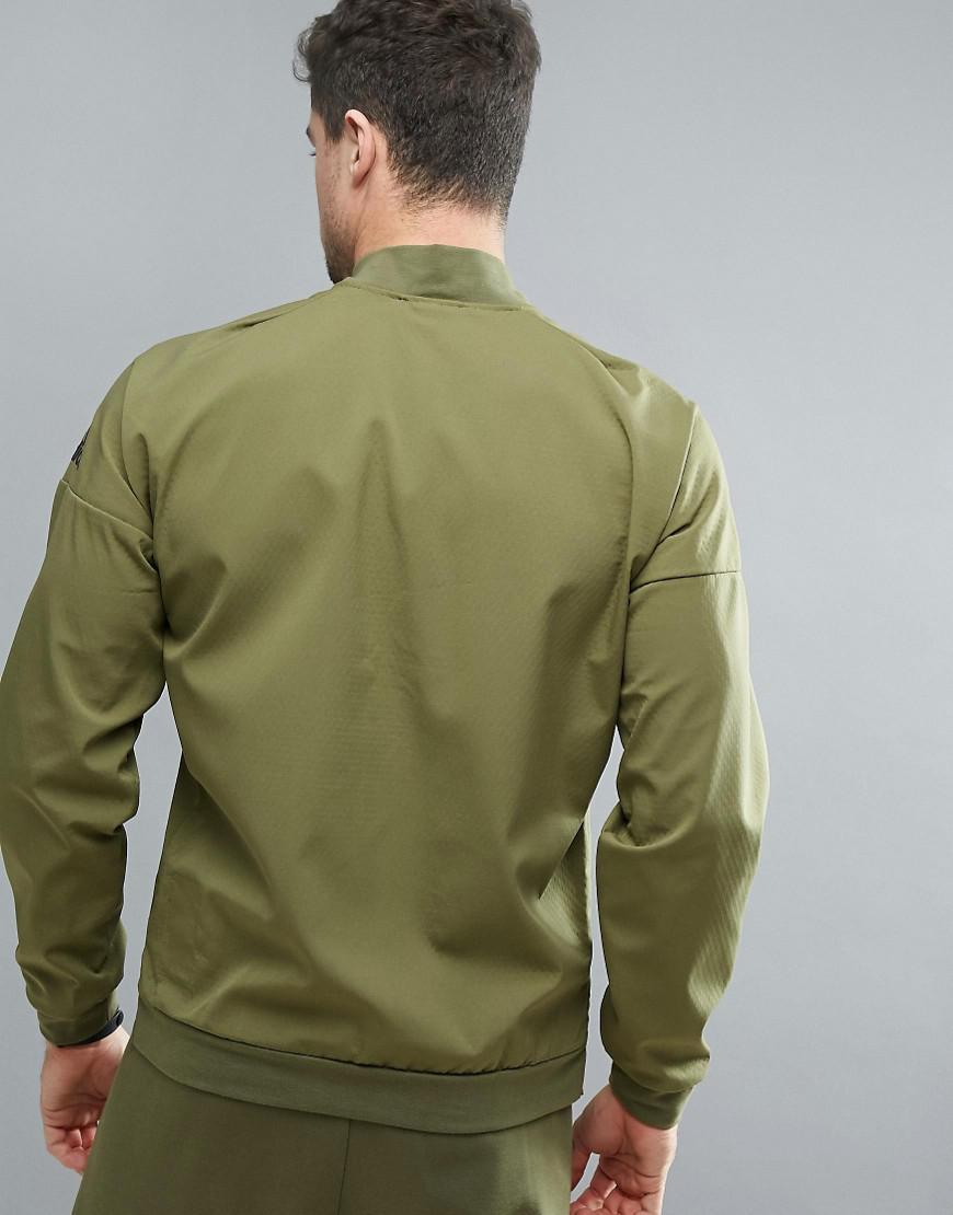 Adidas Zne Track Top Woven Jacket Men New B Khaki Black