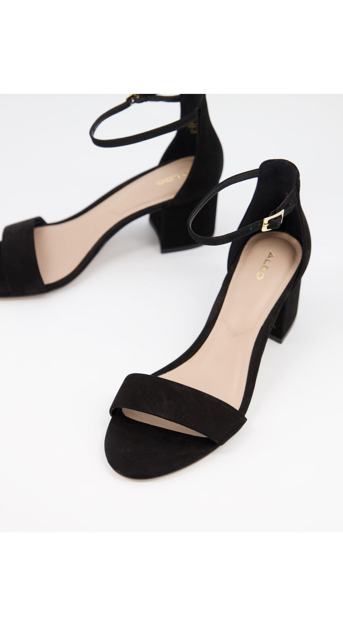 Sandali neri con tacco largo medio di ALDO in Nero Lyst