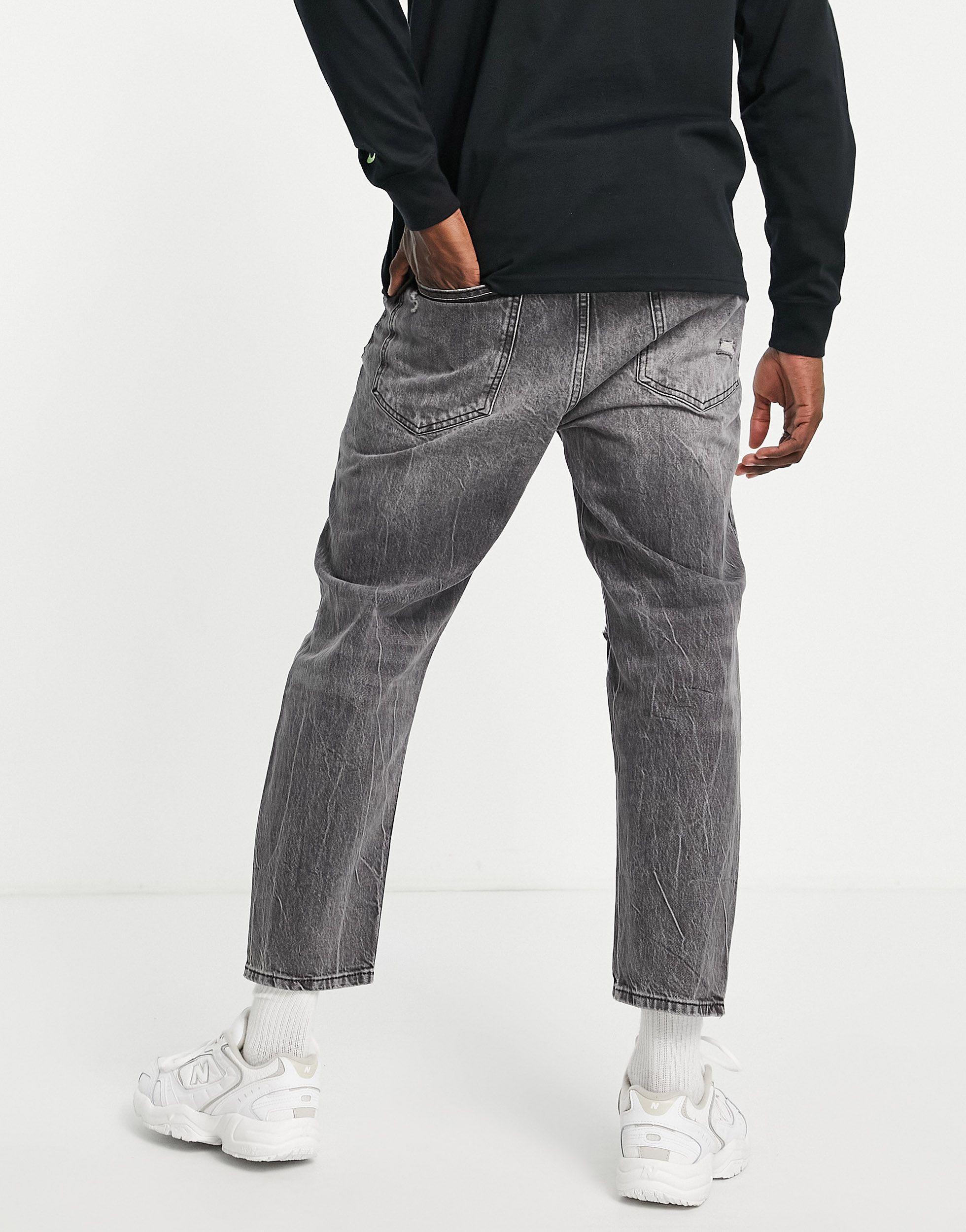 Antipoison forvirring Papua Ny Guinea Pull&Bear Relaxed Fit Jeans in Gray for Men | Lyst