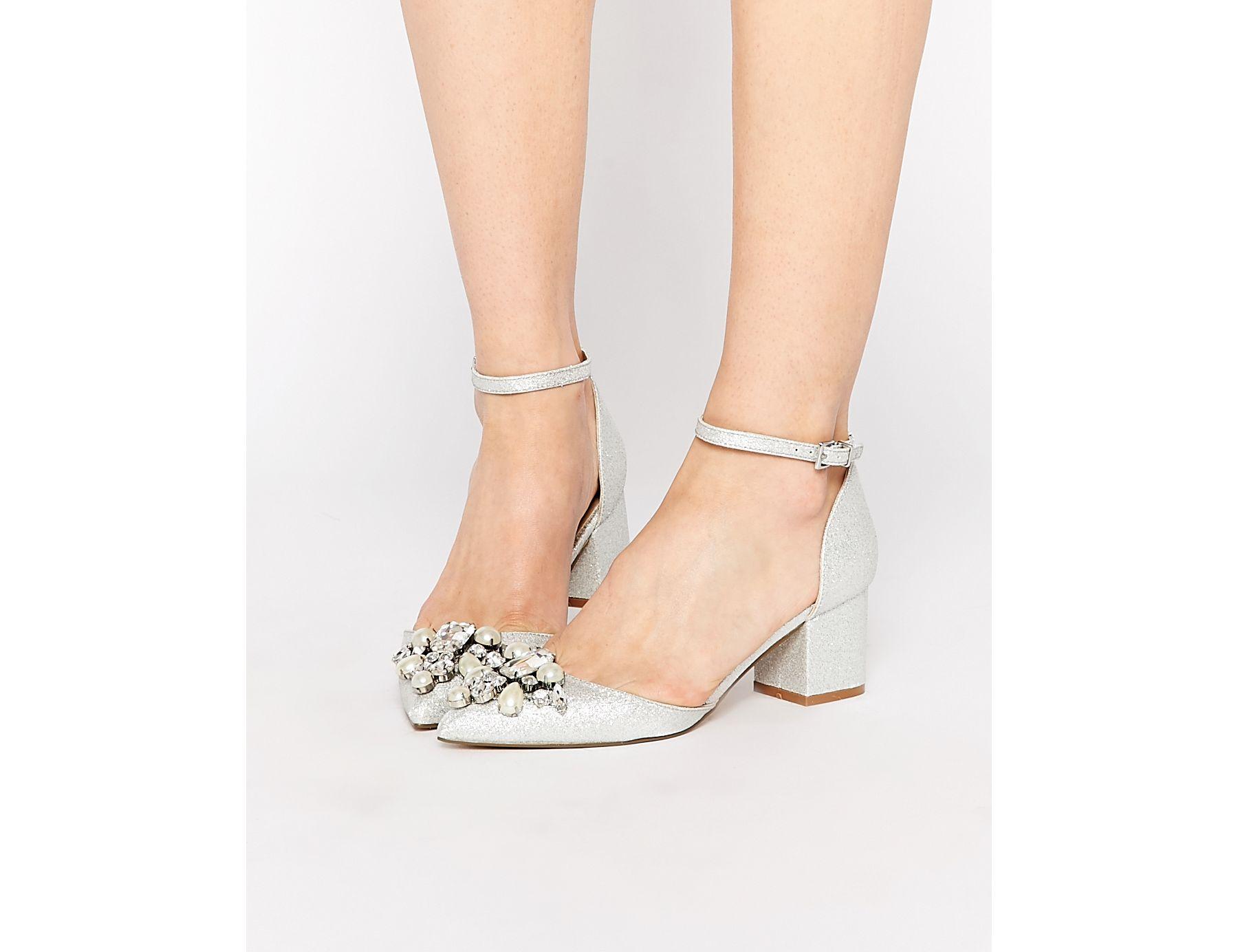 asos glitter heels