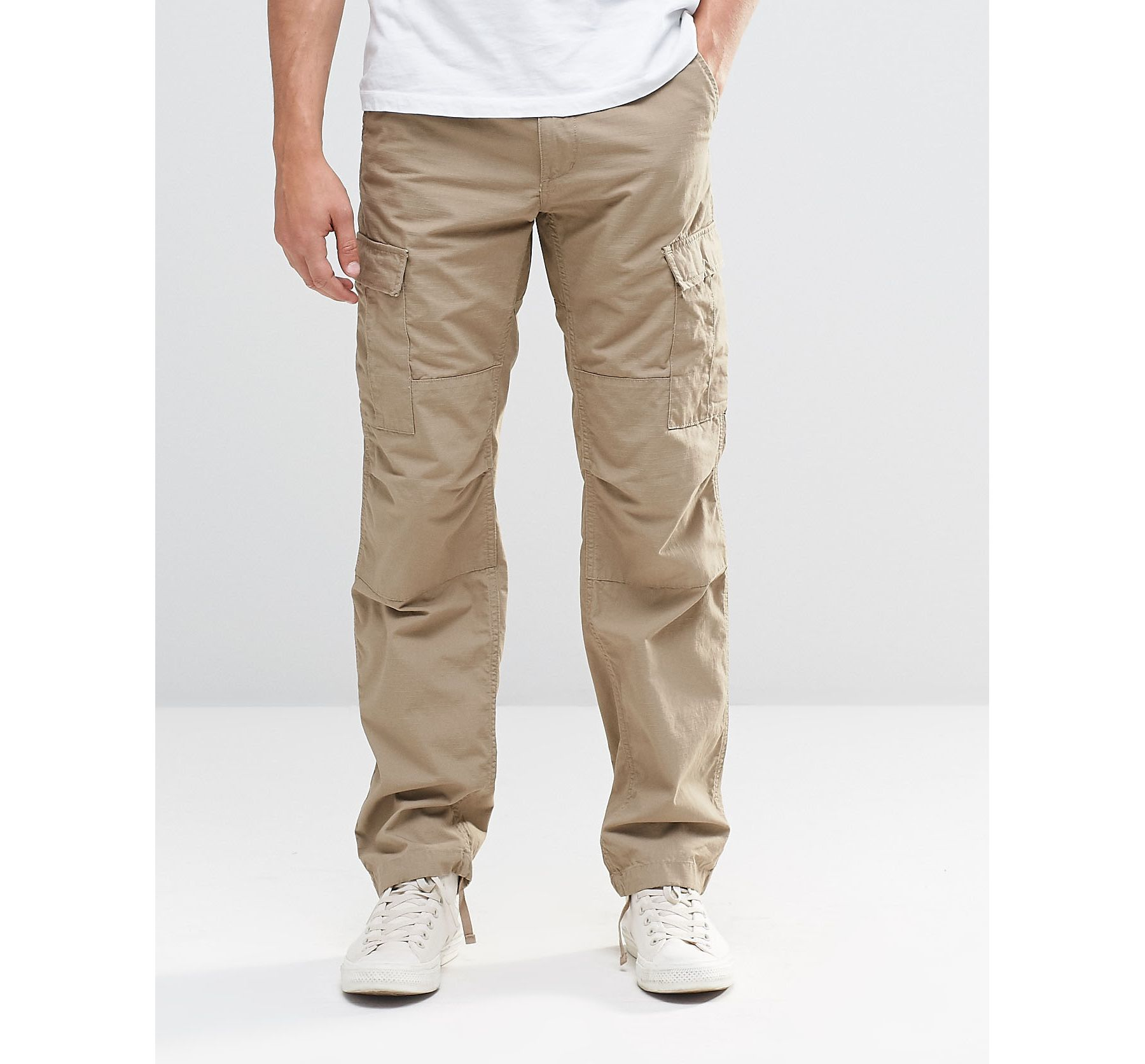 Carhartt WIP Cotton Aviation Cargo Pants in Beige (Grey) for Men | Lyst ...