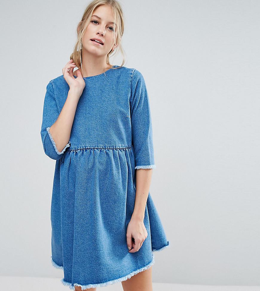 asos denim smock dress