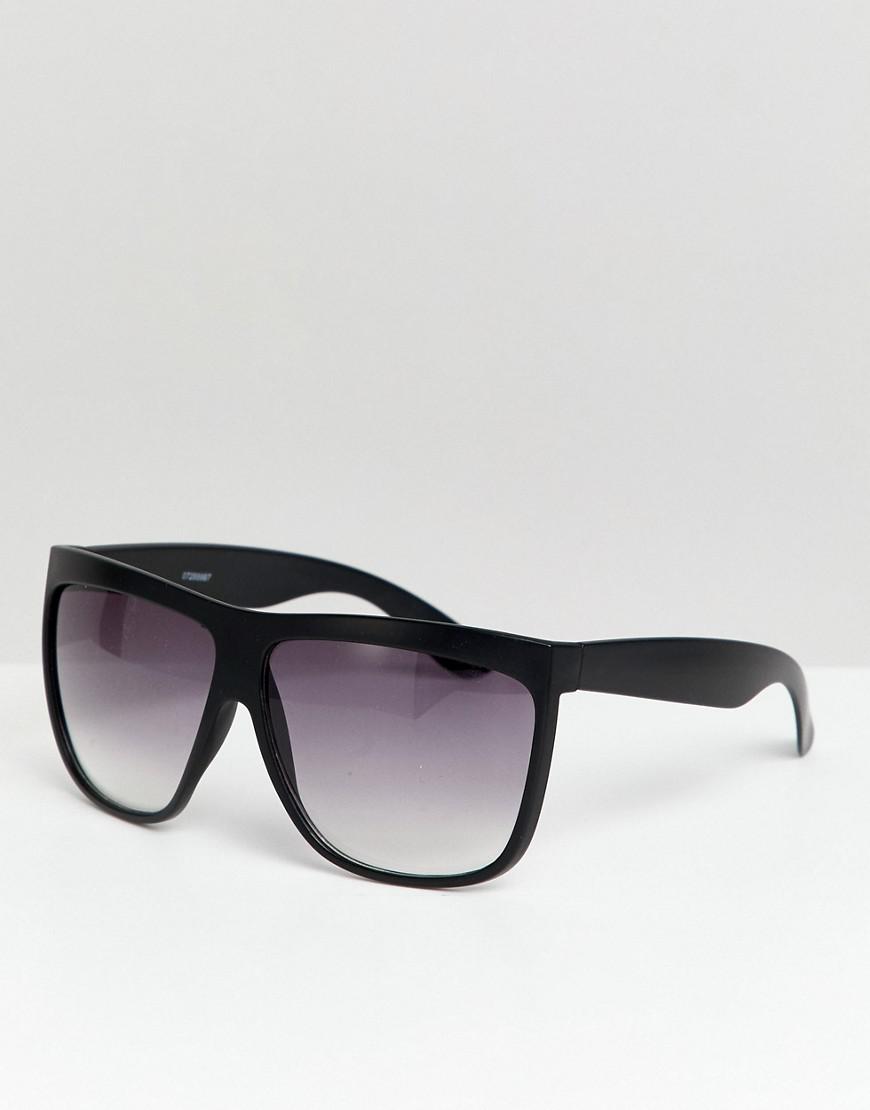 ASOS Square Sunglasses In Black With Smoke Fade Lens for Men | Lyst