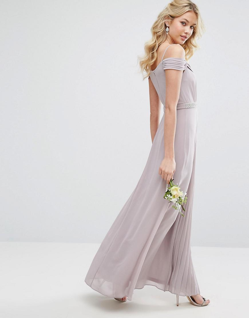 tfnc bridesmaid dress grey