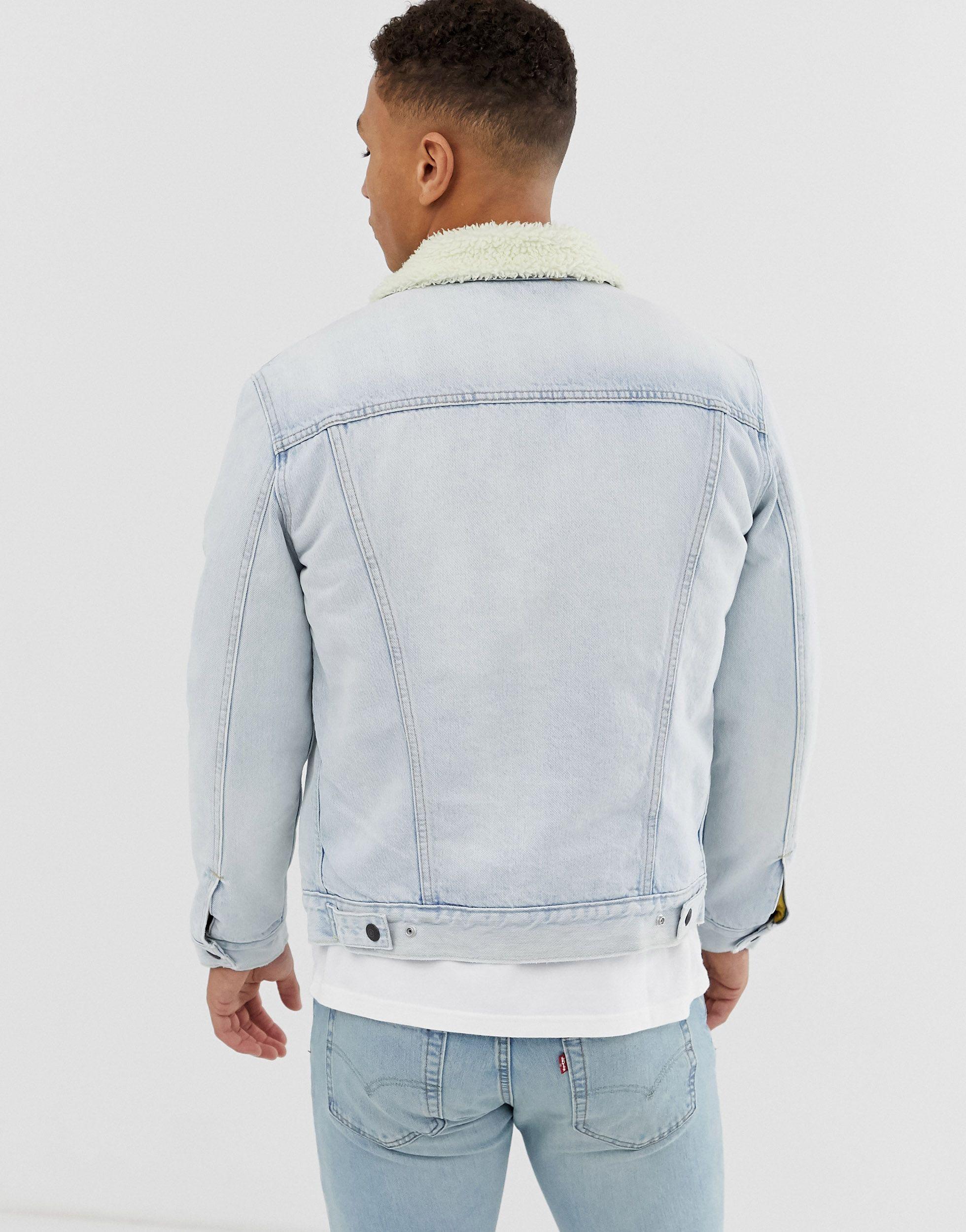 levis denim borg jacket