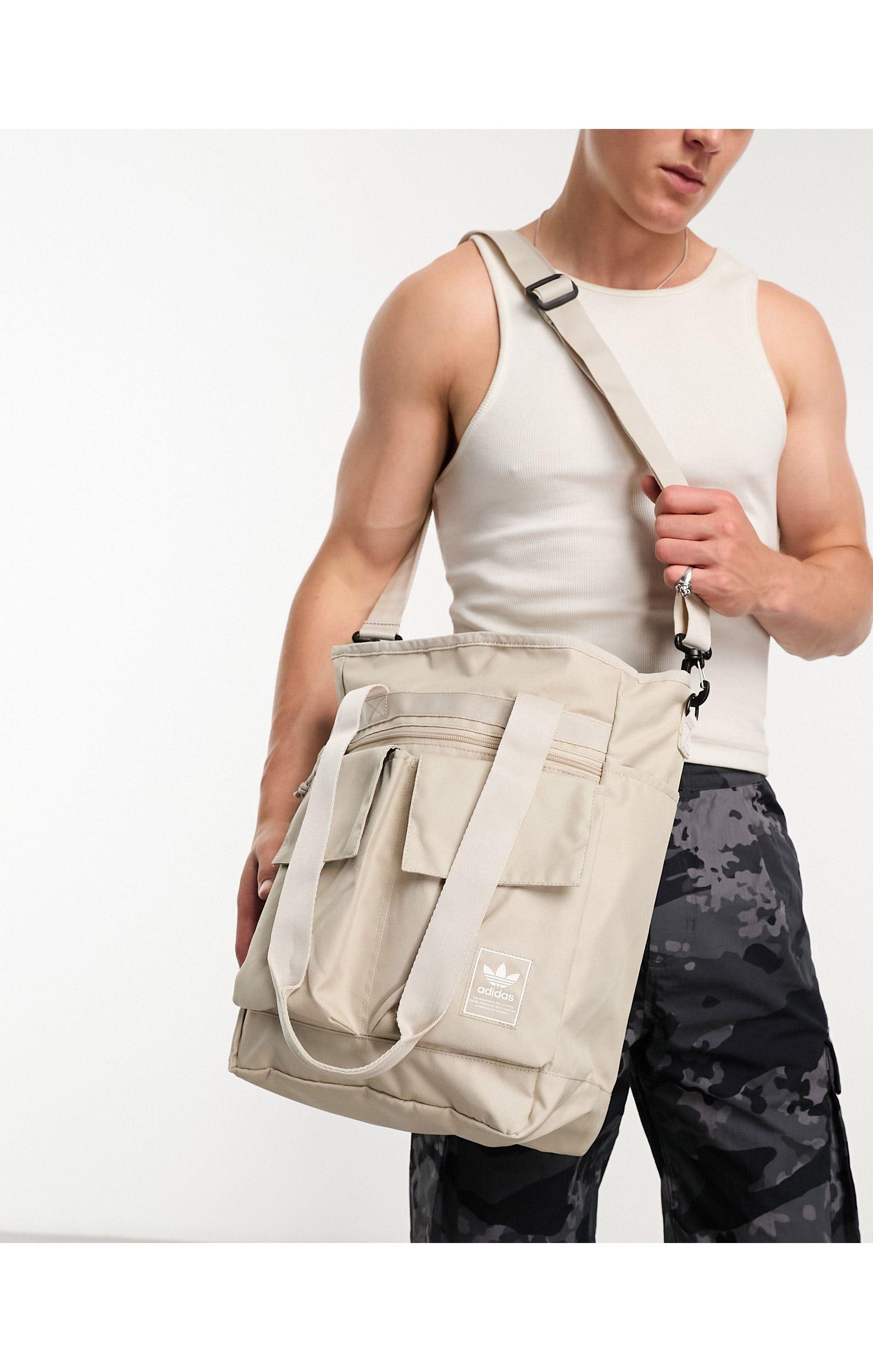 adidas Originals Utility 2.0 Tote Bag in Natural Men | Lyst