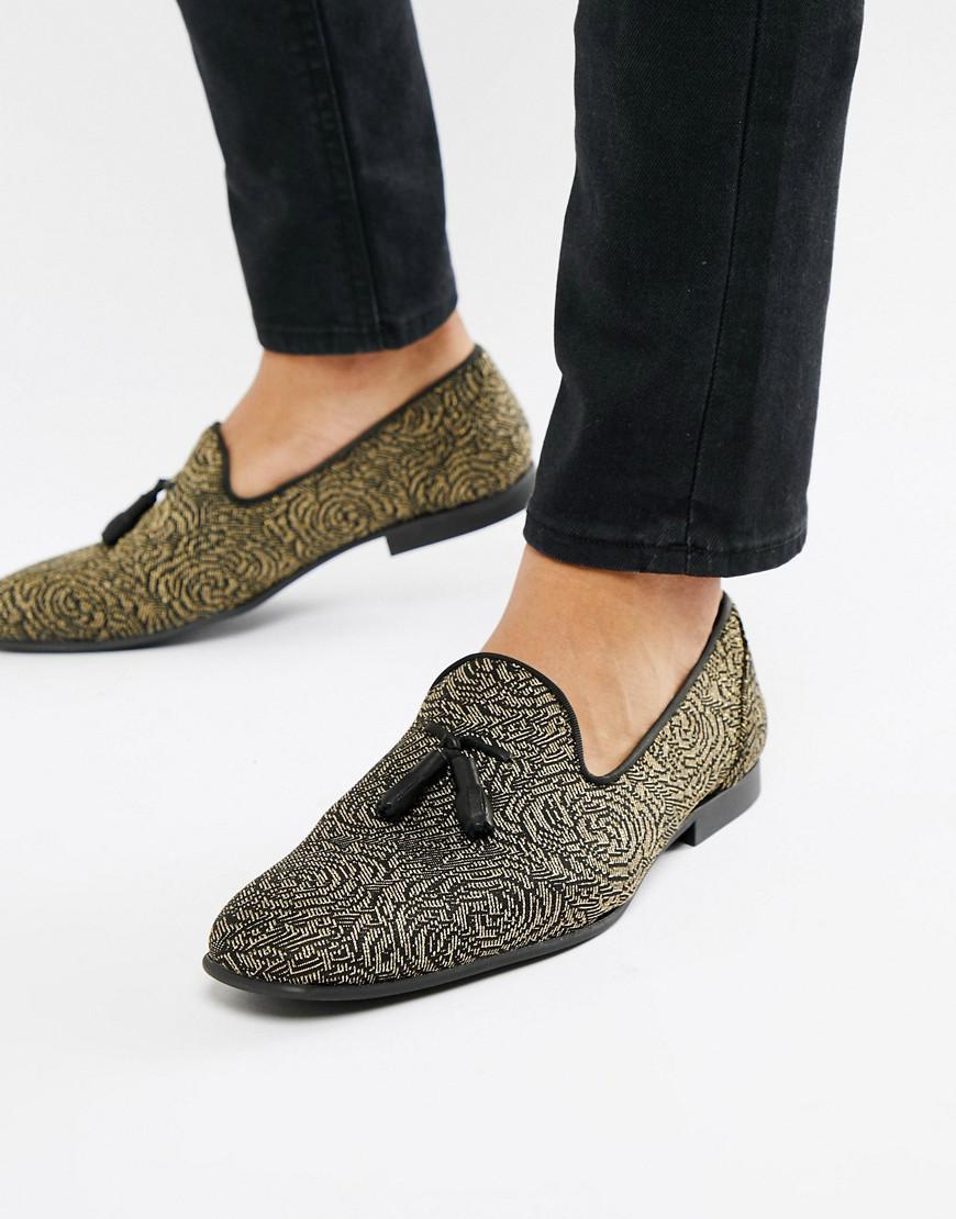rose gold and black loafers mens
