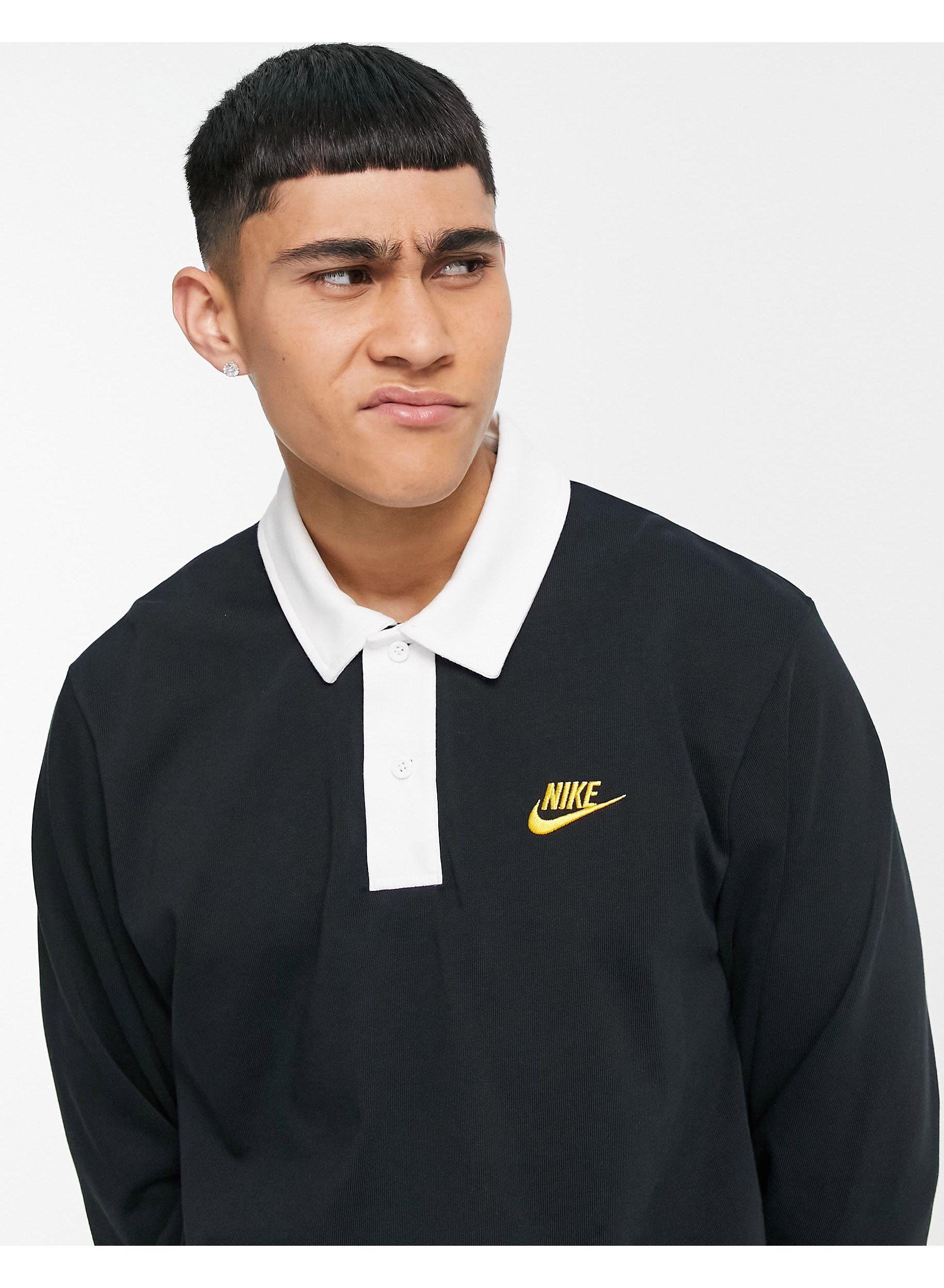 Nike Trend Pack Rugby Shirt in Black for Men | Lyst