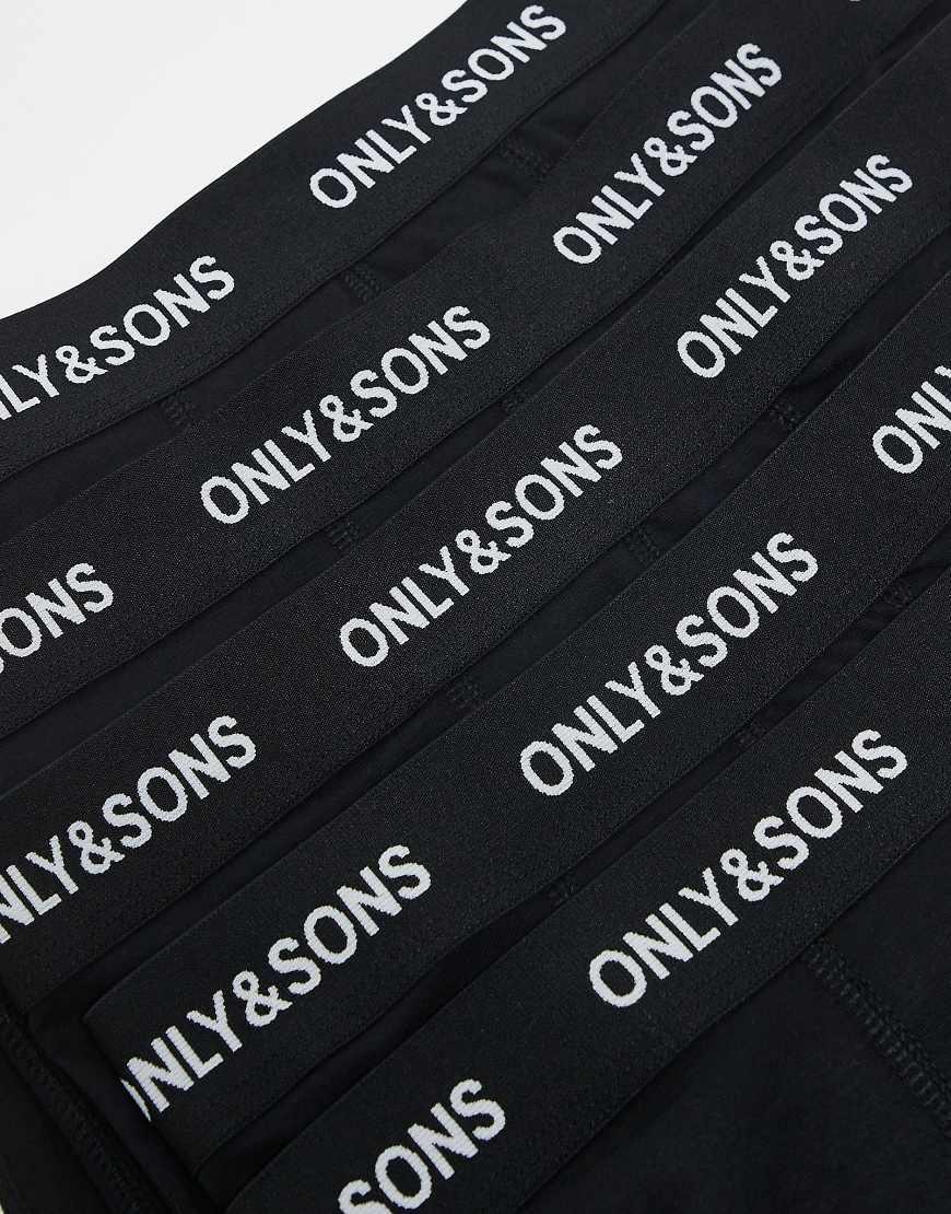 Only & Sons Calzini Uomo - Confezione Da 5 In Cotone Elasticizzato