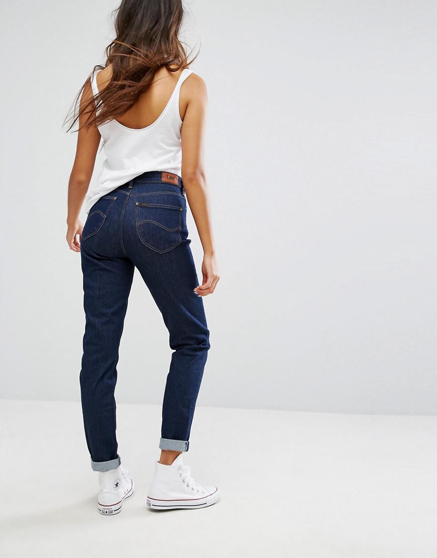 lee mom tapered jeans