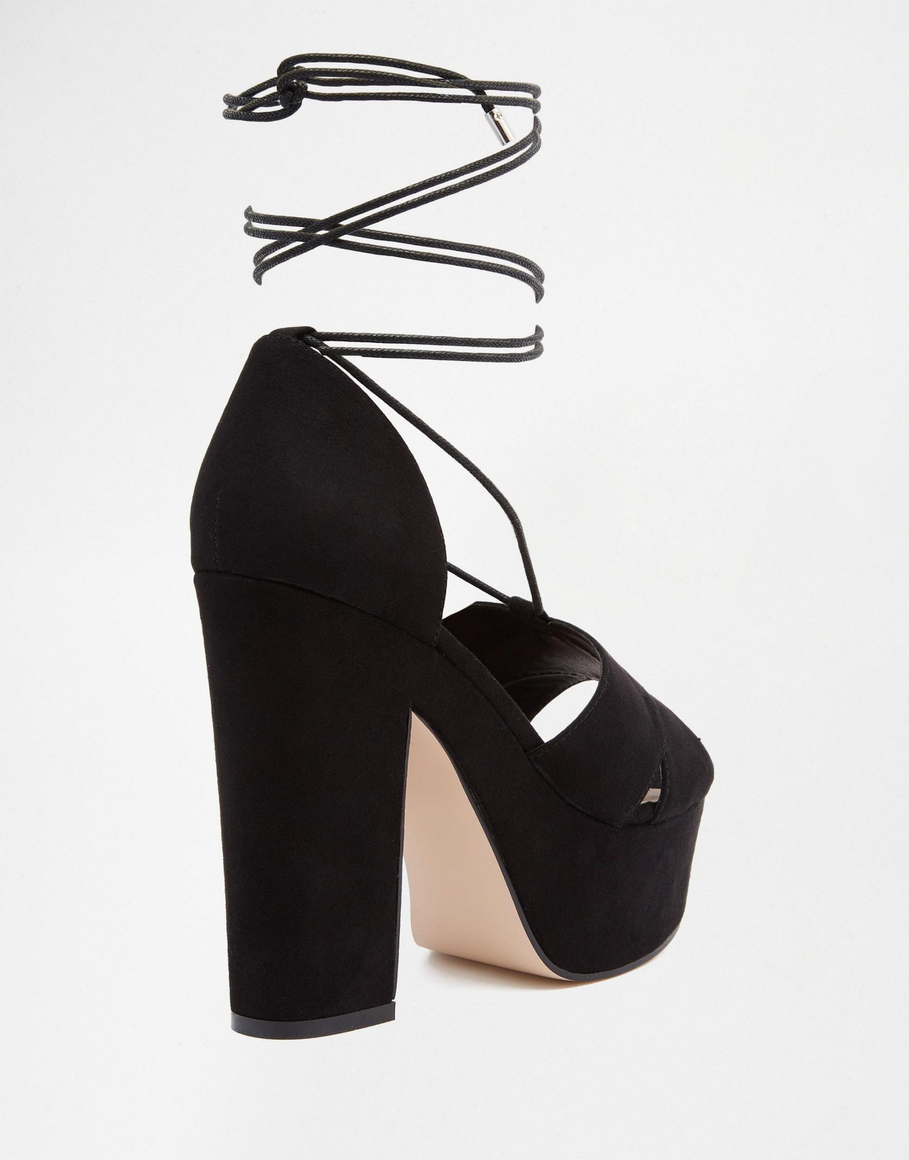 wide fit platform heel
