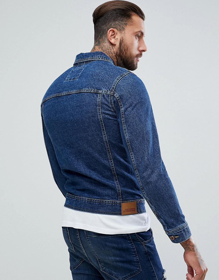 pull and bear mens denim jacket
