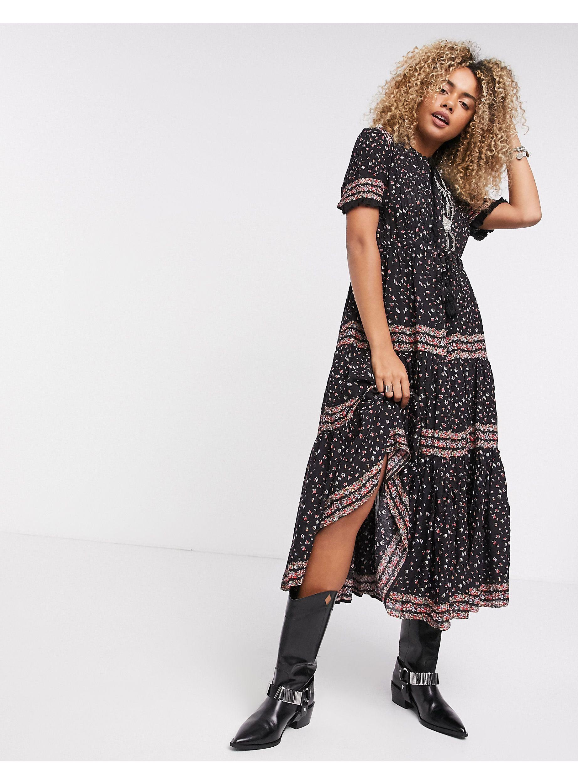 Rare feeling pleated printed hotsell dress