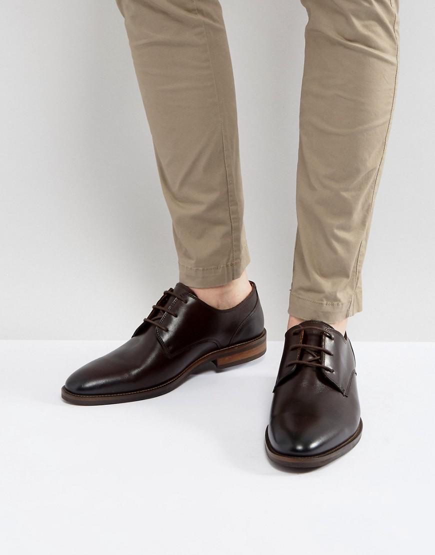 Tommy Hilfiger Daytona Leather Derby Shoes In Brown for Men - Lyst