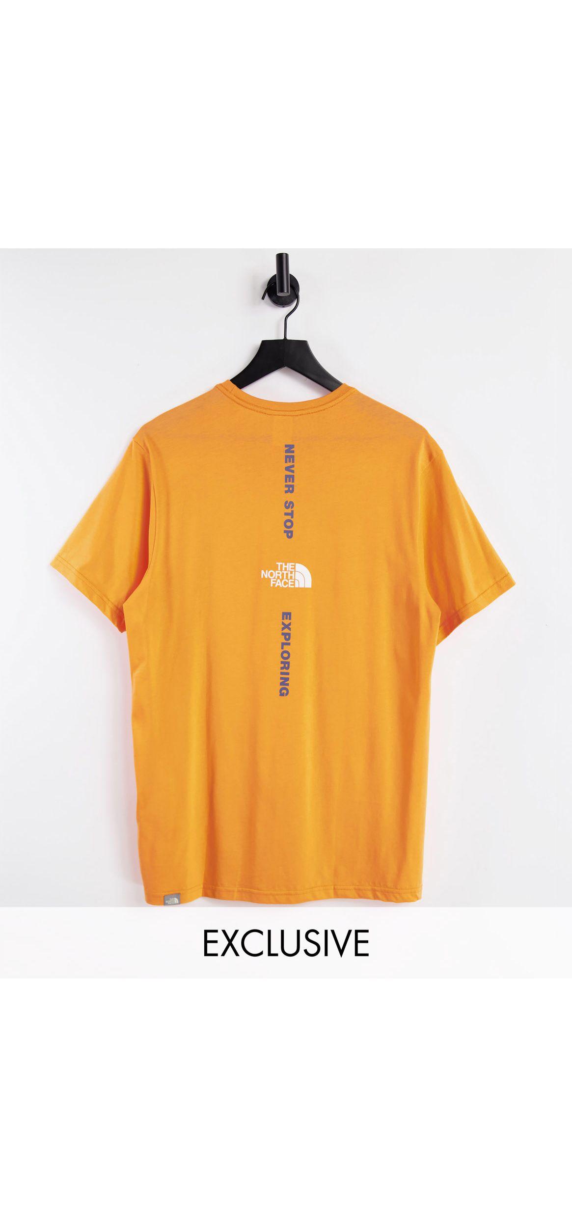 north face vertical t shirt