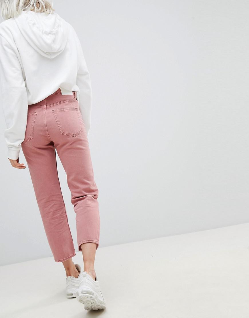 weekday pink jeans