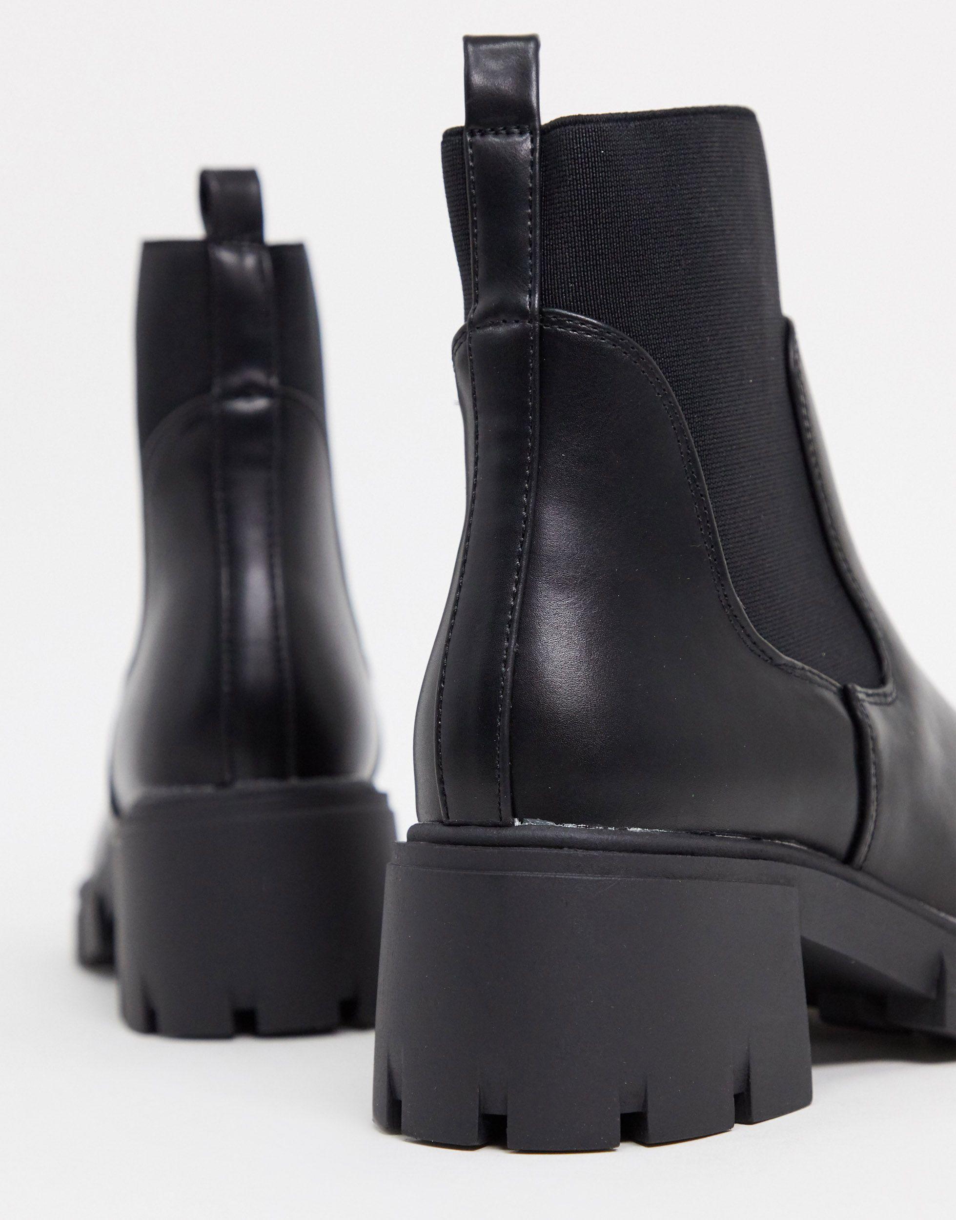 ASOS Robbie Chunky Chelsea Boots in Black | Lyst
