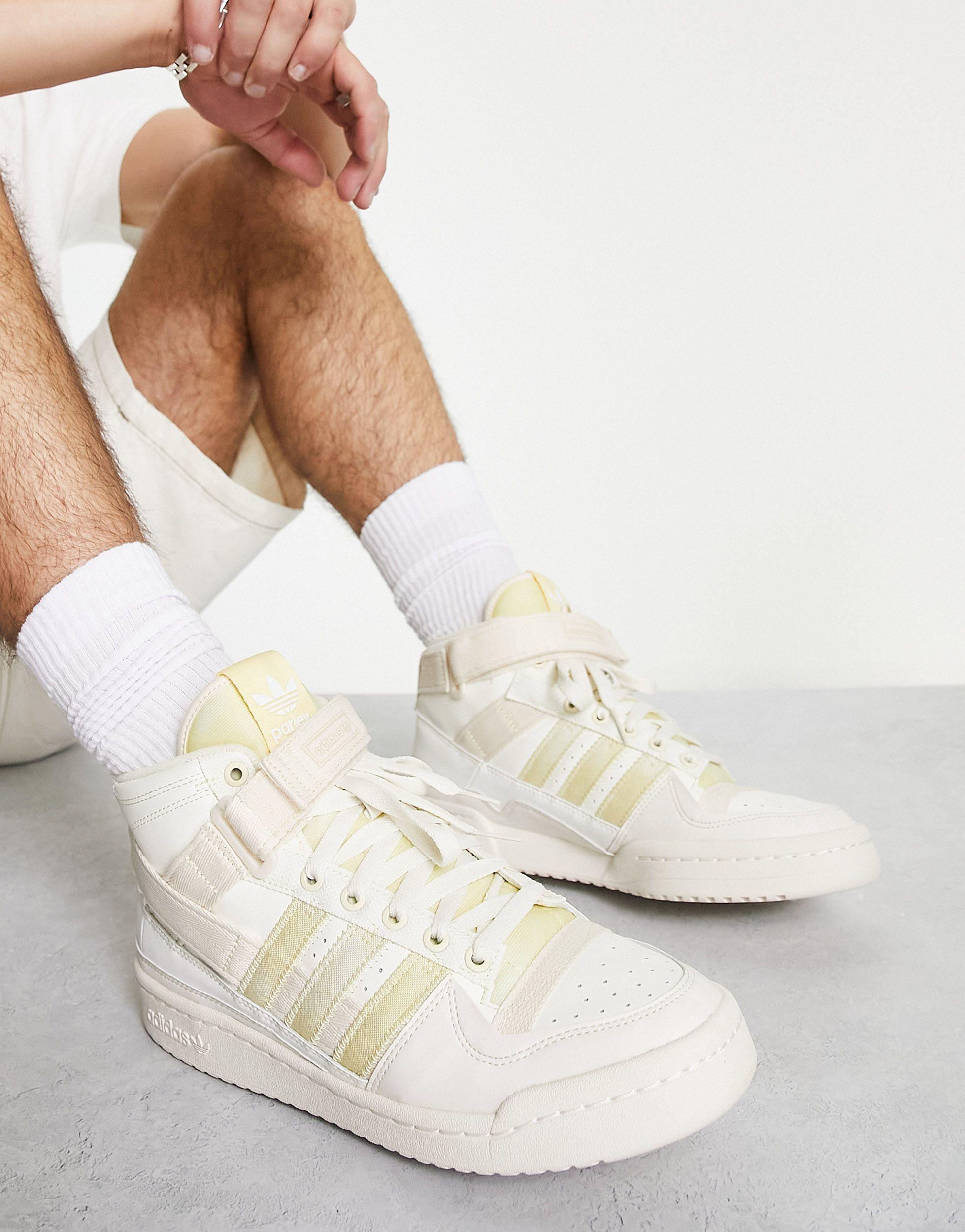 Schuldig Doordringen Alert adidas Originals Parley Forum Mid Sneakers in White for Men | Lyst