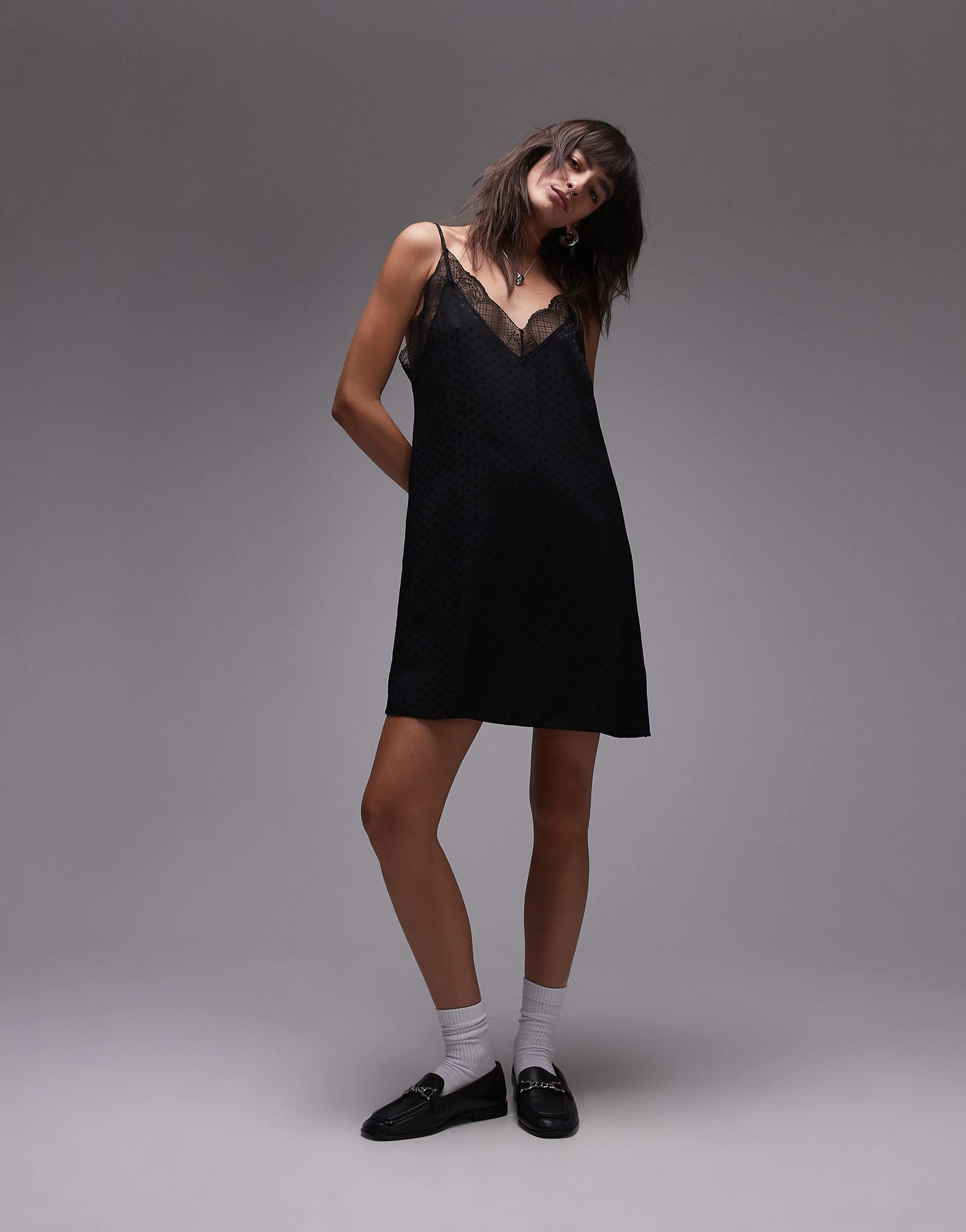 Lace Trimmed Jacquard DressサイズM Lace Trimmed Jacquard DressサイズM ワンピース