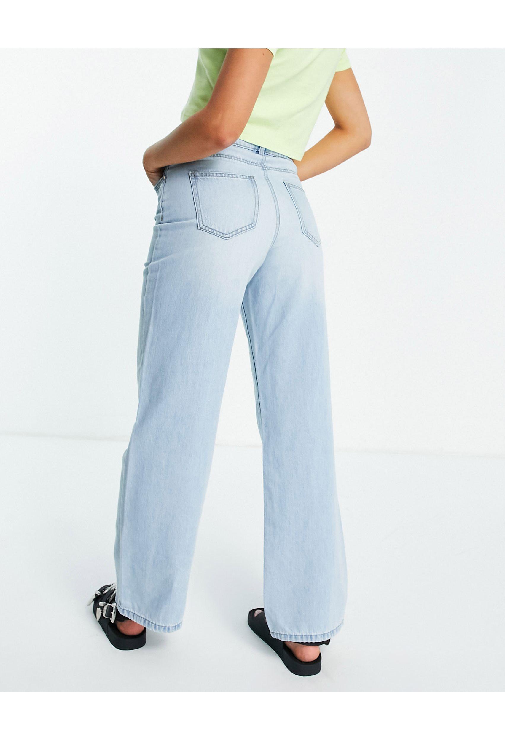 ONLY Denim Molly Wide Leg Jeans With 