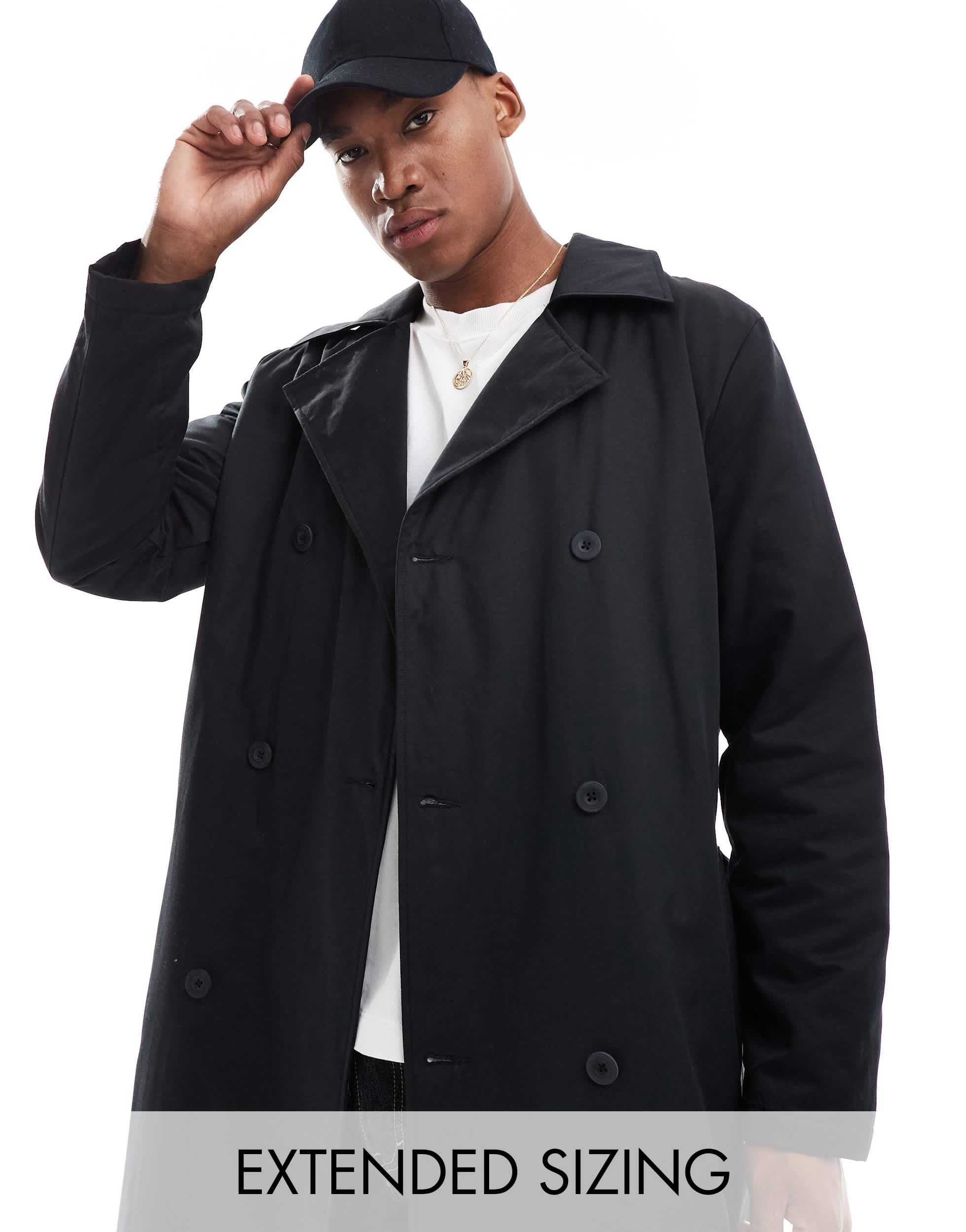 Black coat asos deals