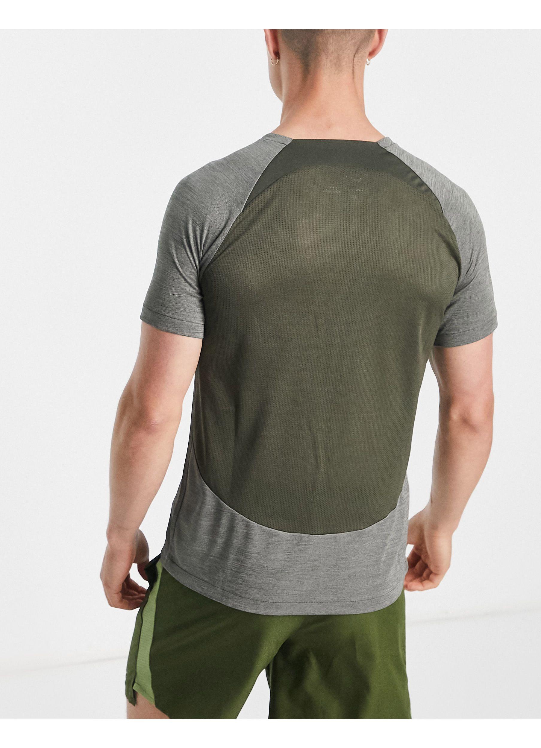 Nike Football Academy Dri-fit Swoosh T-shirt in Green (Gray) for Men | Lyst