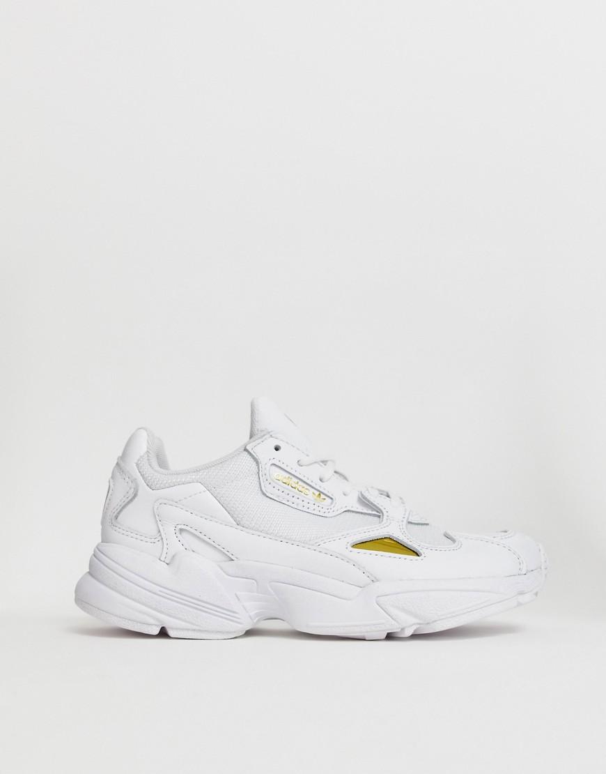 Zapatillas en blanco y dorado Falcon adidas Originals de Cuero de color  Blanco | Lyst