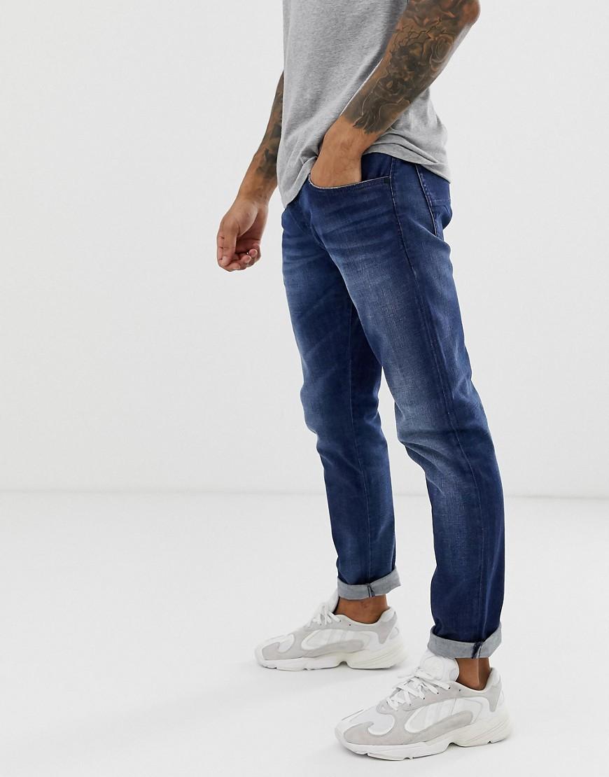 DIESEL D-bazer Tapered Slim Fit Jeans In 084gr Mid Wash in Blue for Men |  Lyst Australia