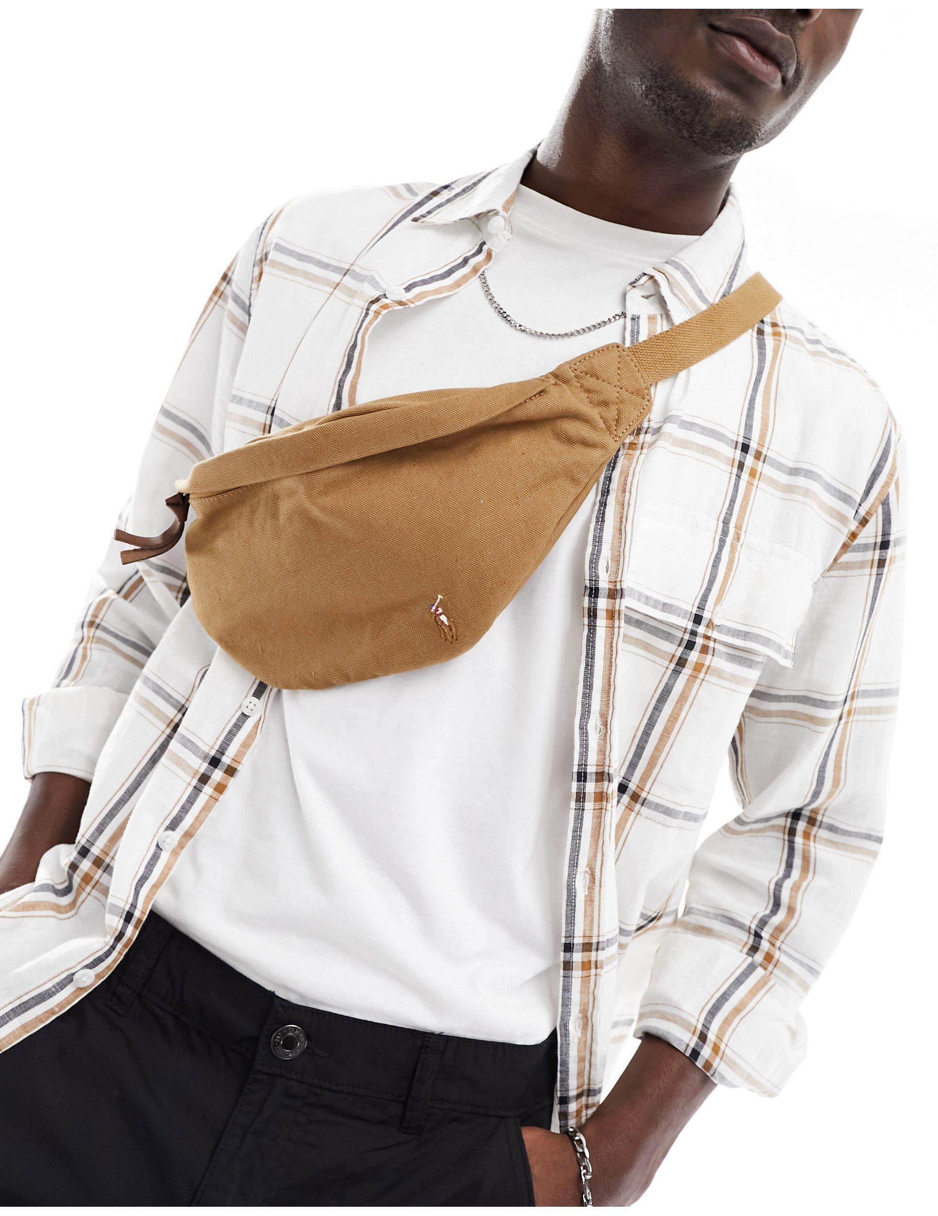 Polo Ralph Lauren Cord Bum Bag in White for Men Lyst UK