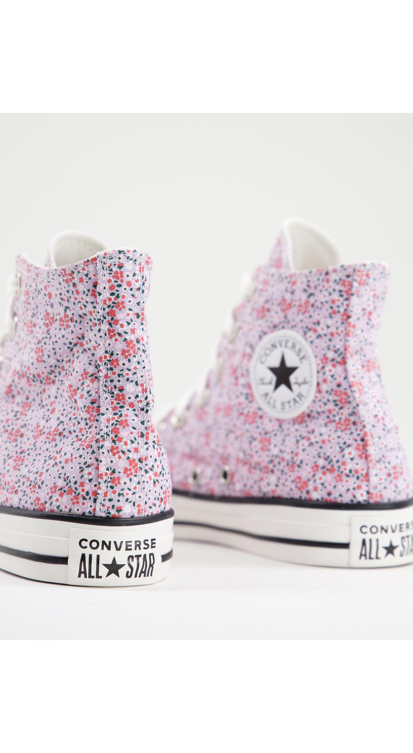 Chuck taylor - baskets montantes à petites fleurs - lilas Converse en  coloris Violet | Lyst