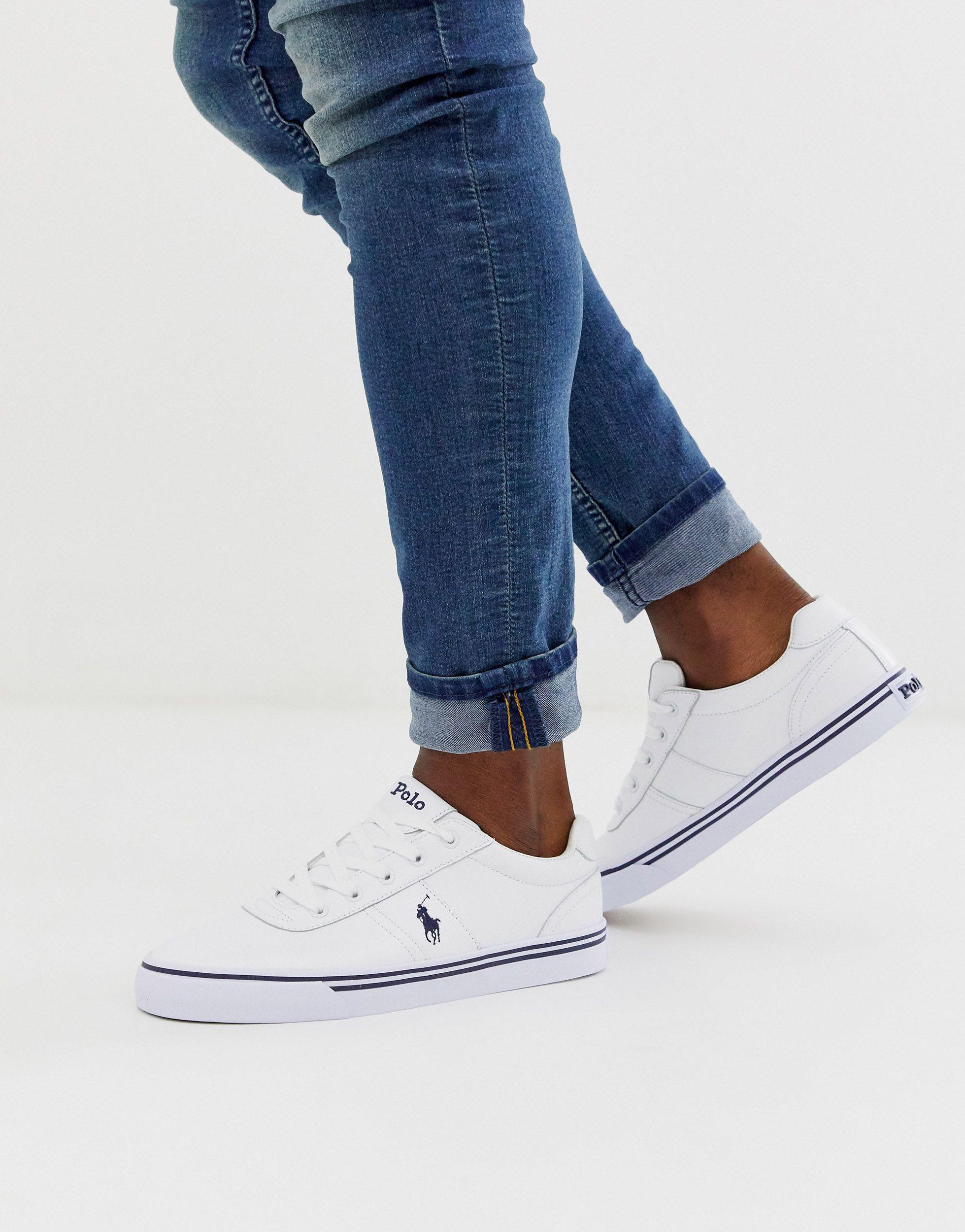 polo ralph lauren hanford leather sneaker