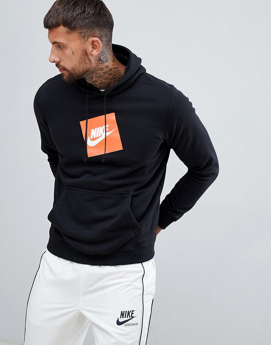 nike orange box hoodie