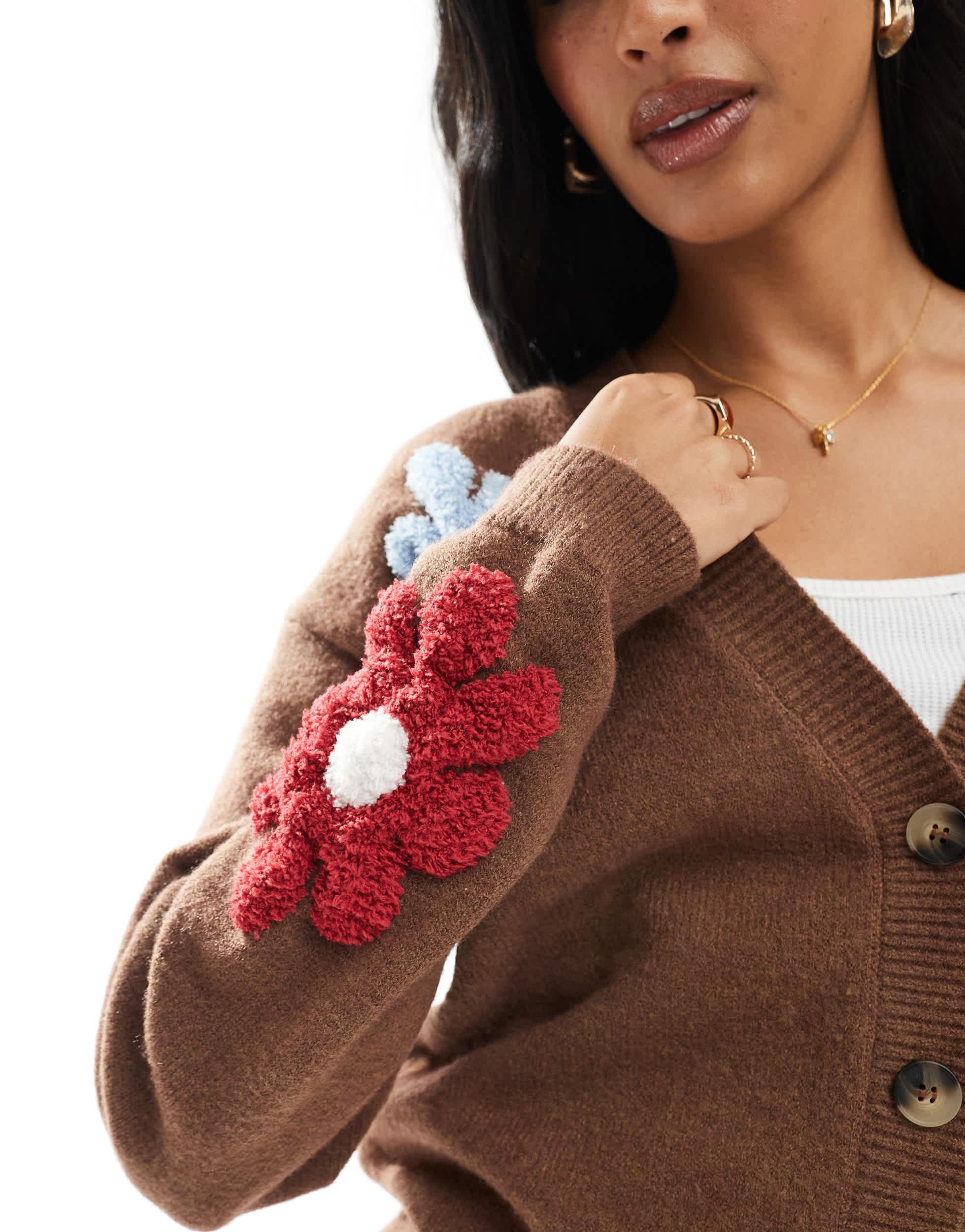 Daisy Street – strickjacke in Braun Lyst AT