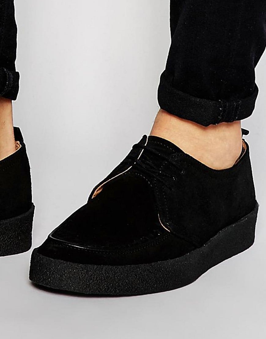 Fred Perry X George Cox Creeper Shoes in Black for Men | Lyst