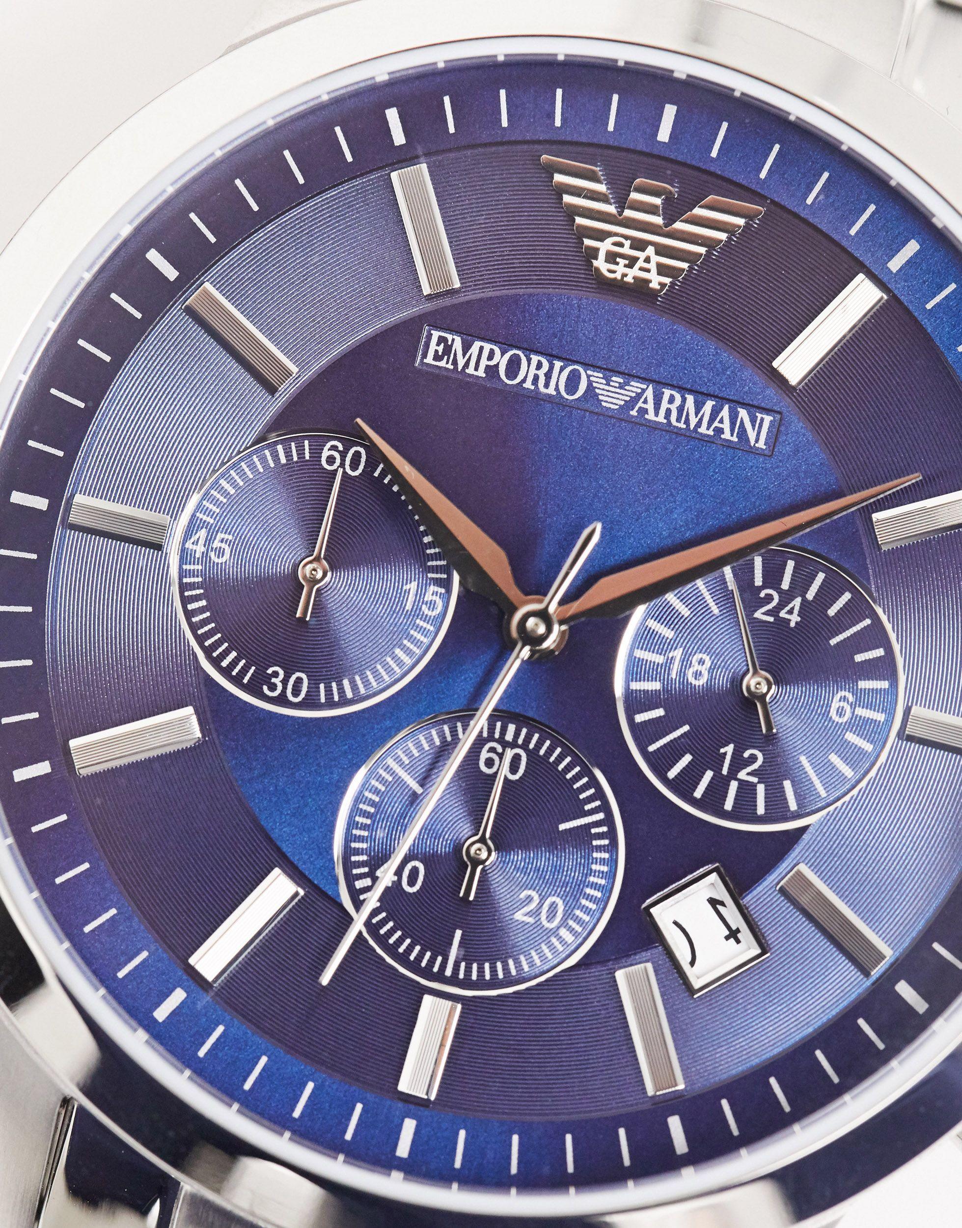 armani classic ar2448 blue dial