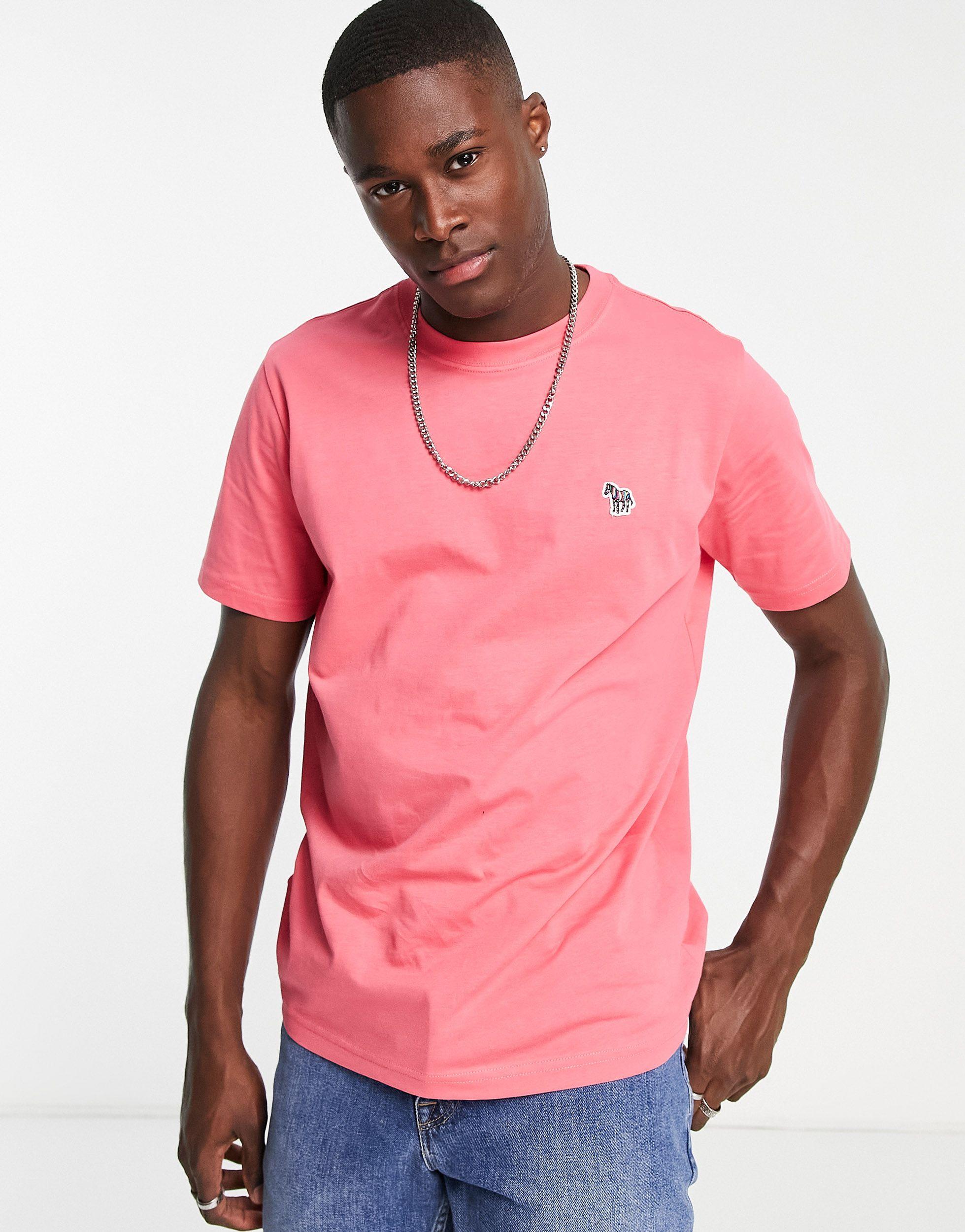 PS by Paul Smith Zebra T-shirt in Pink for Men | Lyst