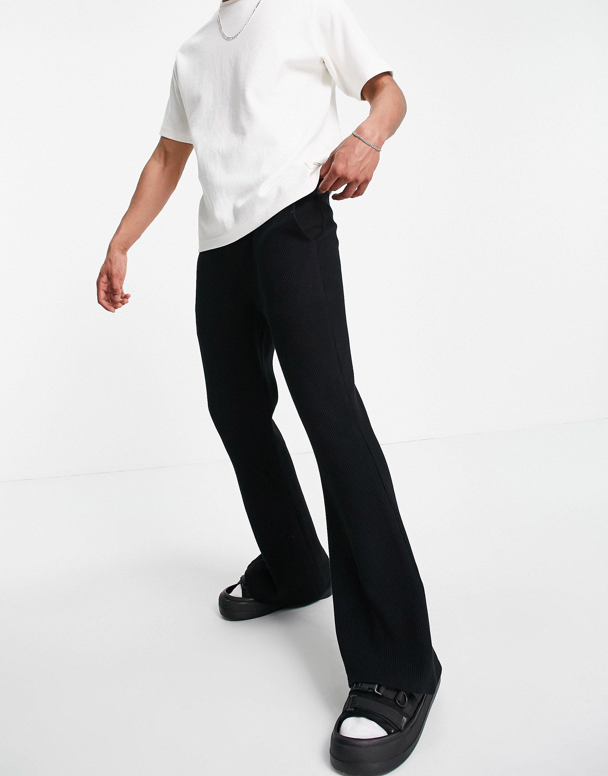 ASOS Skinny Flared joggers in Black for Men Lyst UK