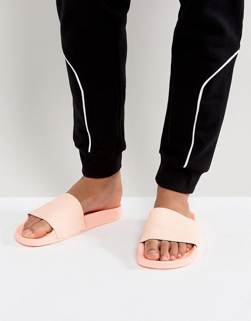  adidas  Originals  Adilette  Slides In Pink Ba7538 for Men Lyst