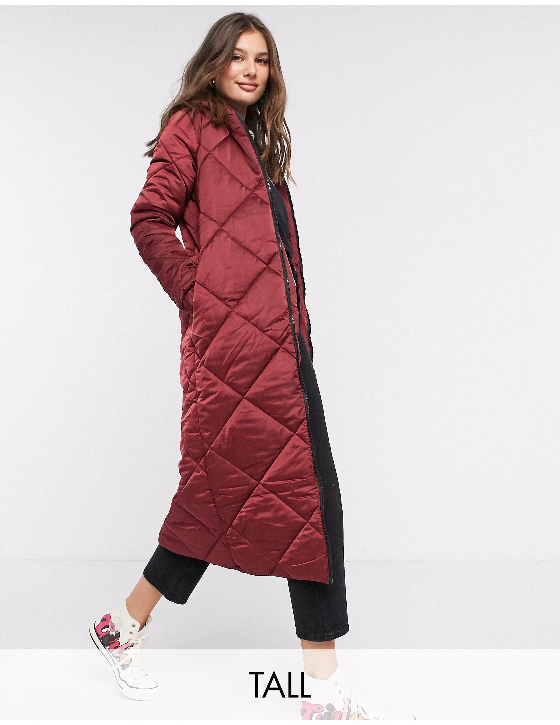 satin longline jacket